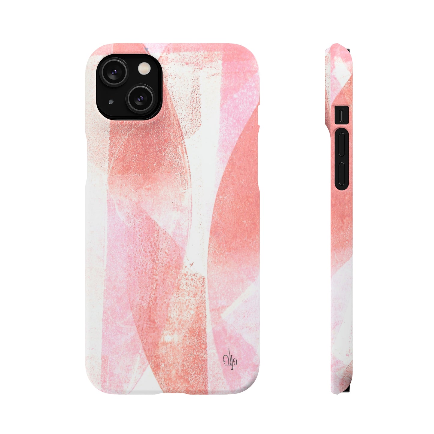 iPhone Samsung Galaxy Pixel5G Snap Case Phone Case Red Glass