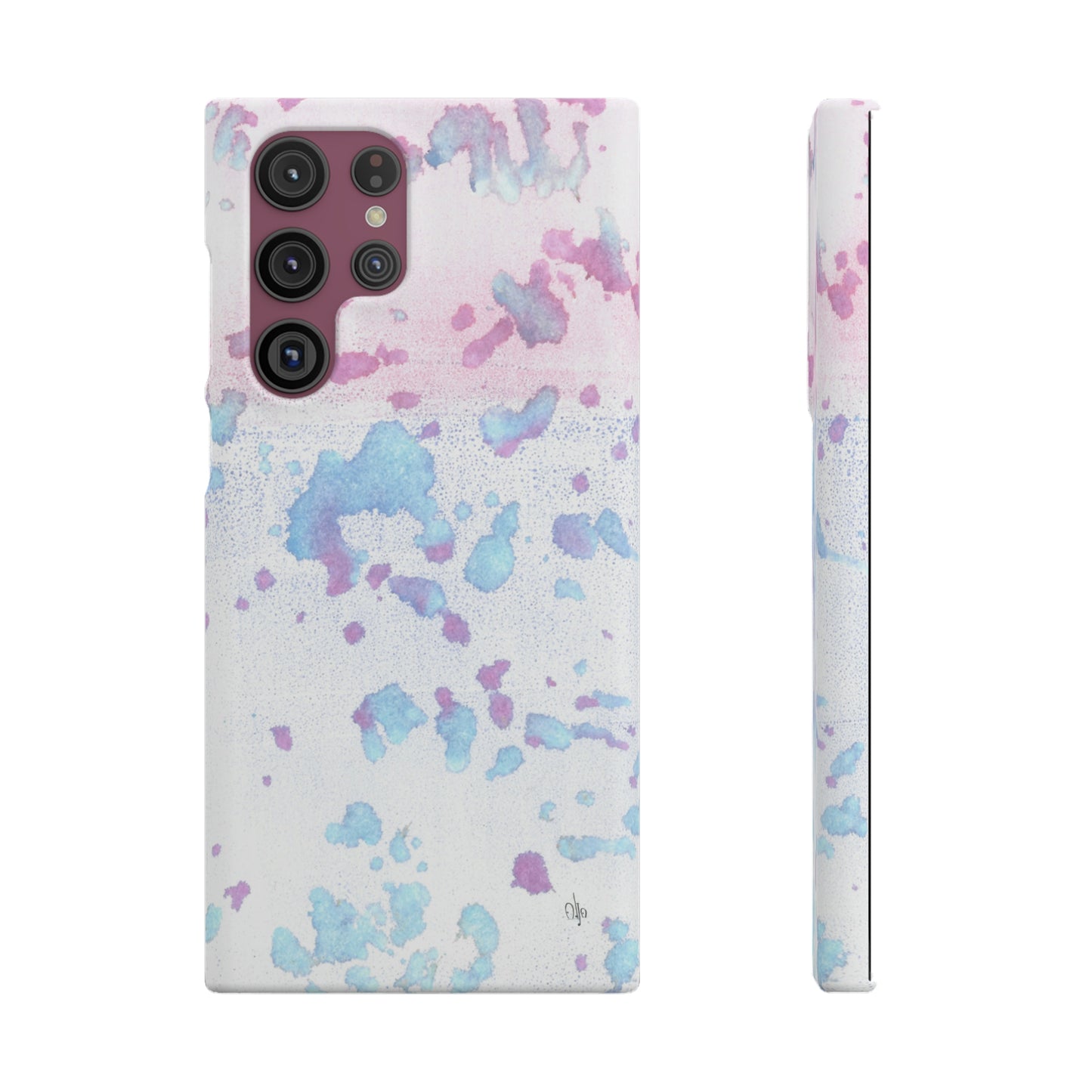iPhone Samsung Galaxy Pixel5G Snap Case Phone Case Mineral Splashes - Alja Design
