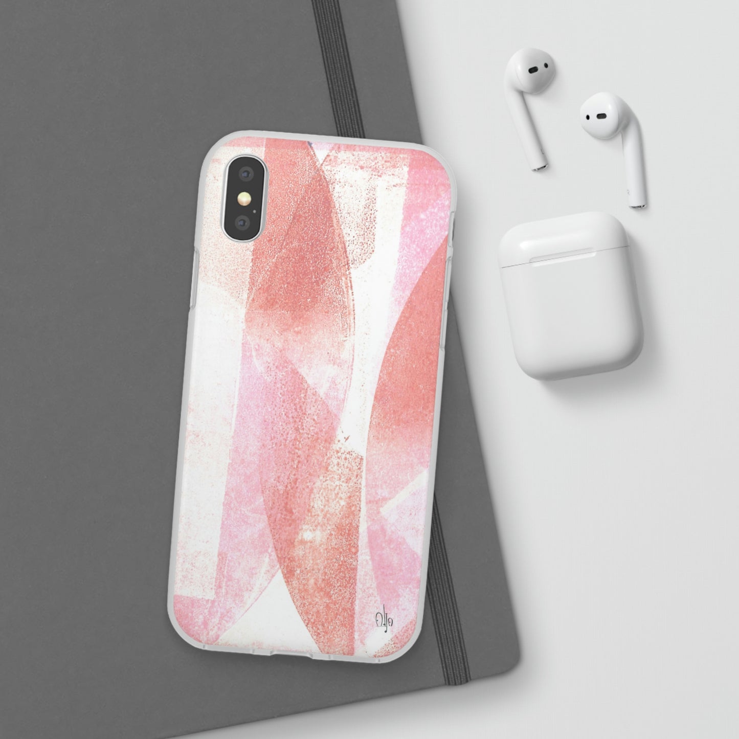 iPhone and Samsung Galaxy Flexi Phone Case Red Glass - Alja Design