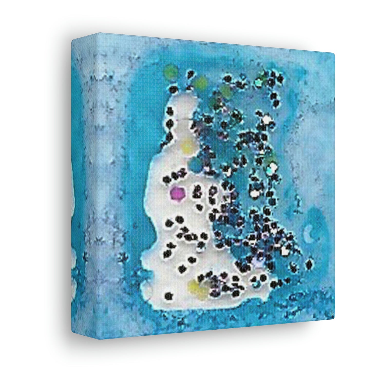 Fractal Blue 11 Canvas Print - Alja Design
