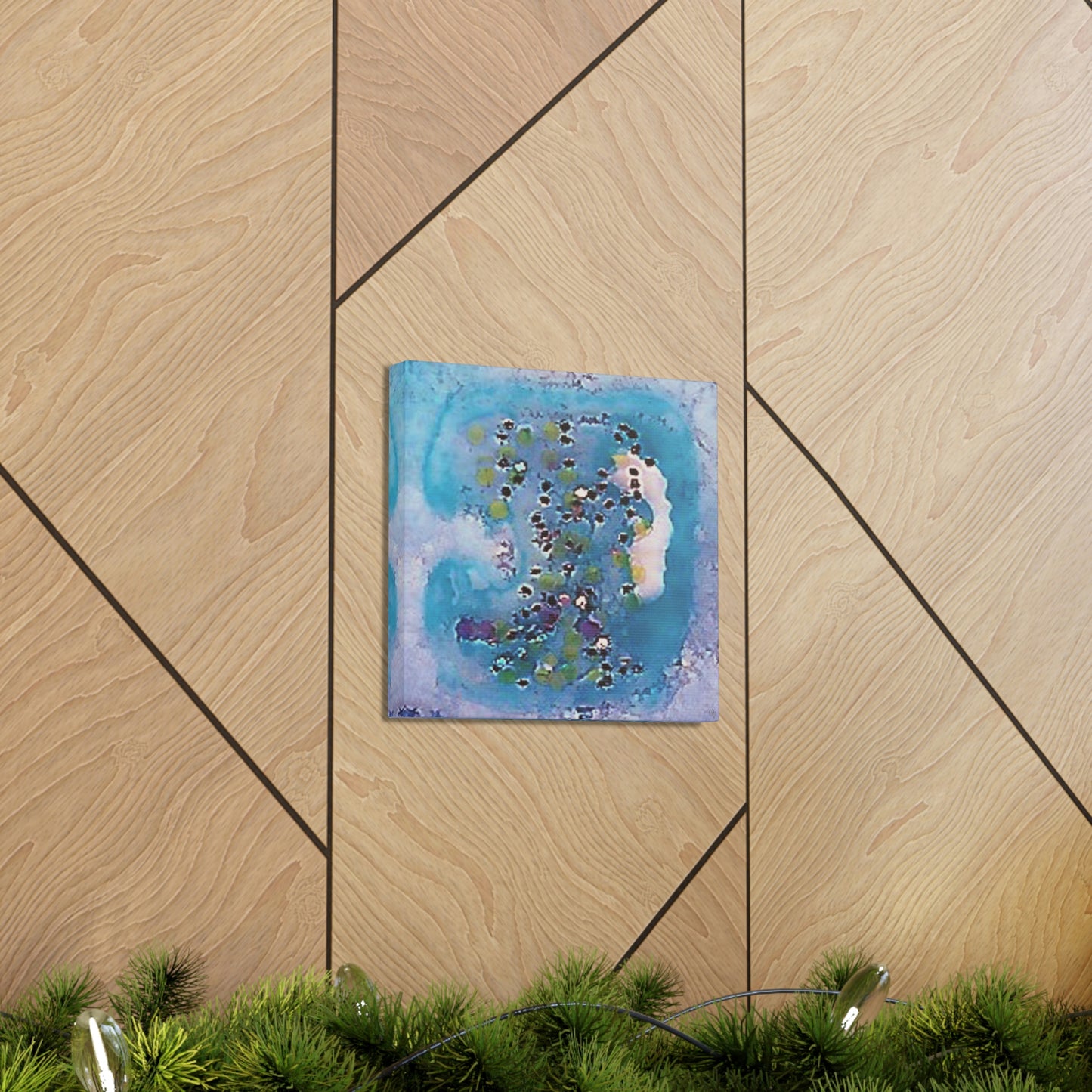 Fractal Blue 12 Canvas Print - Alja Design