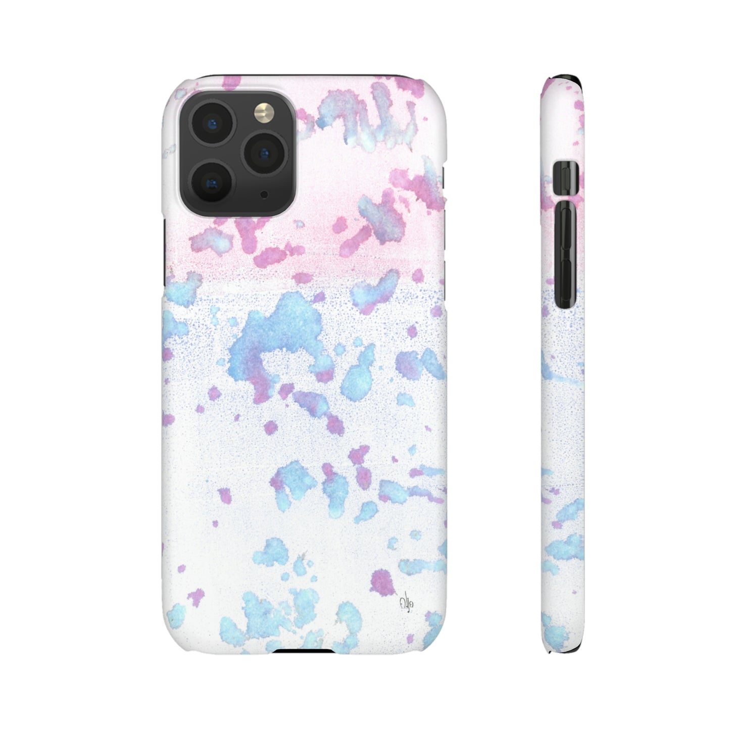iPhone Samsung Galaxy Pixel5G Snap Case Phone Case Mineral Splashes - Alja Design