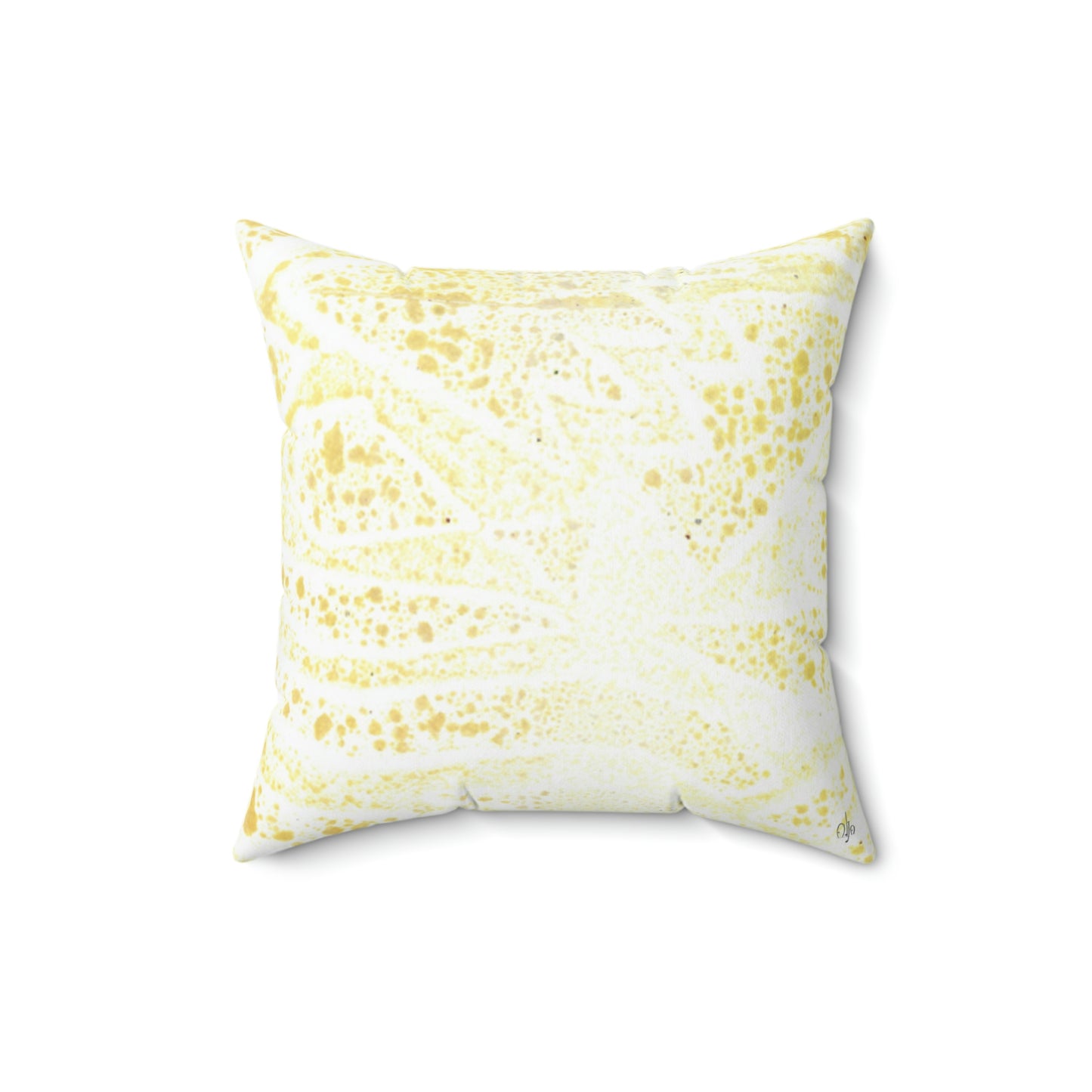 Light Yellow Grain Square Pillow - Alja Design