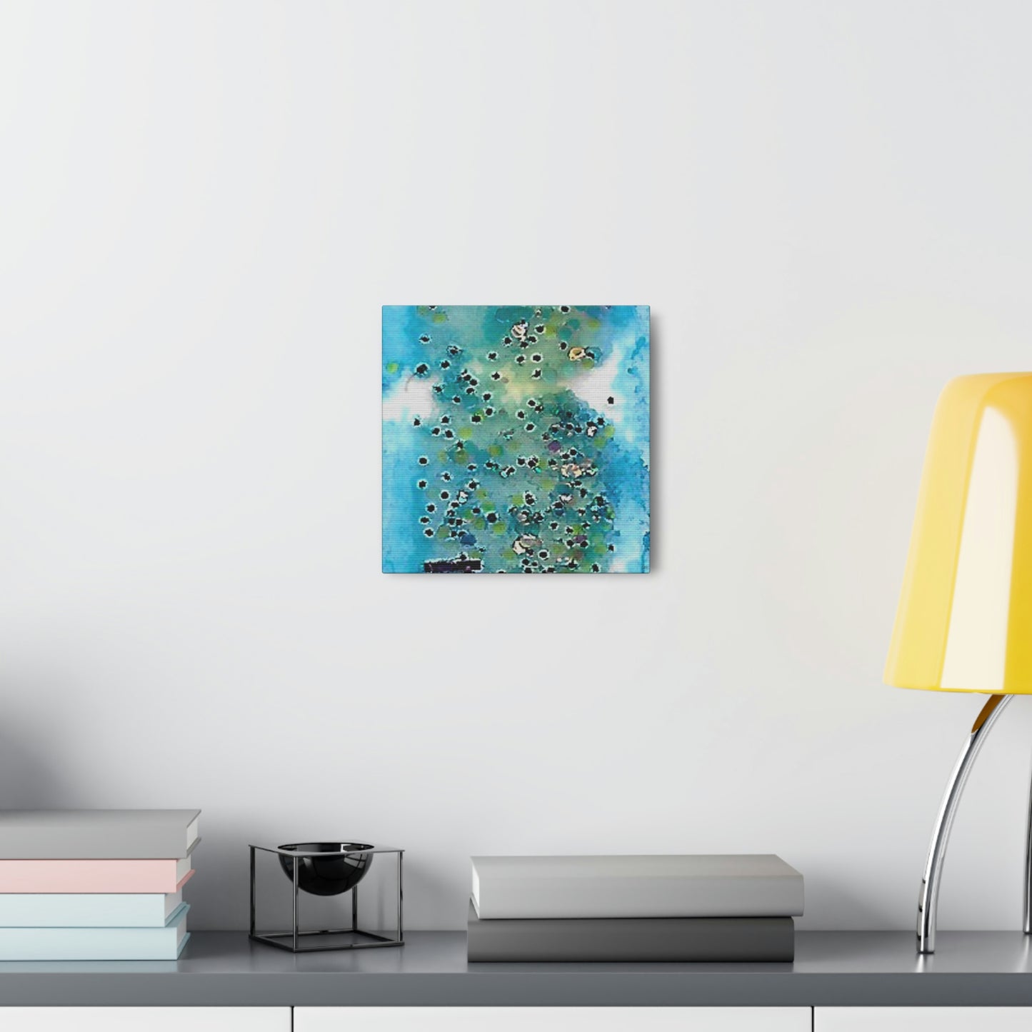 Fractal Blue 6 Canvas Print - Alja Design