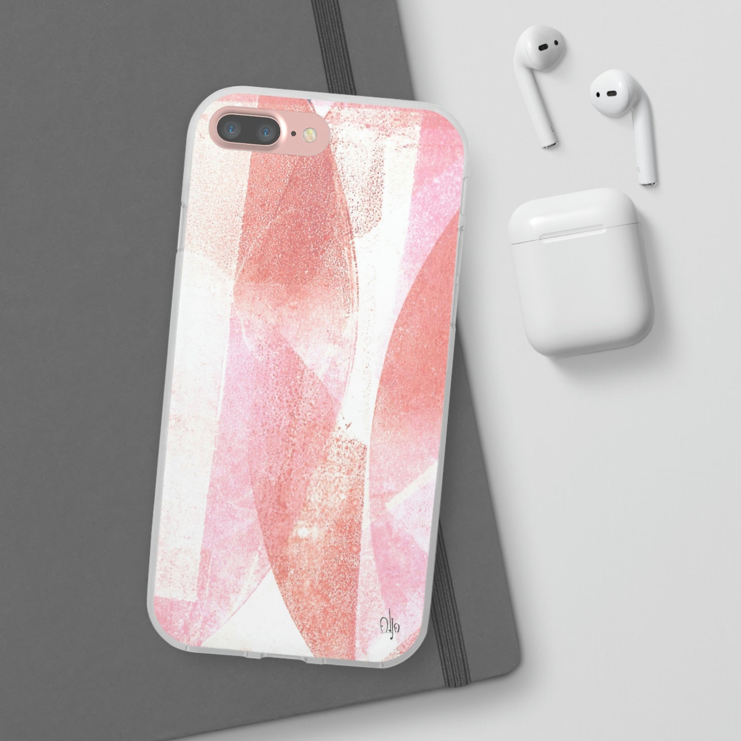 iPhone and Samsung Galaxy Flexi Phone Case Red Glass - Alja Design