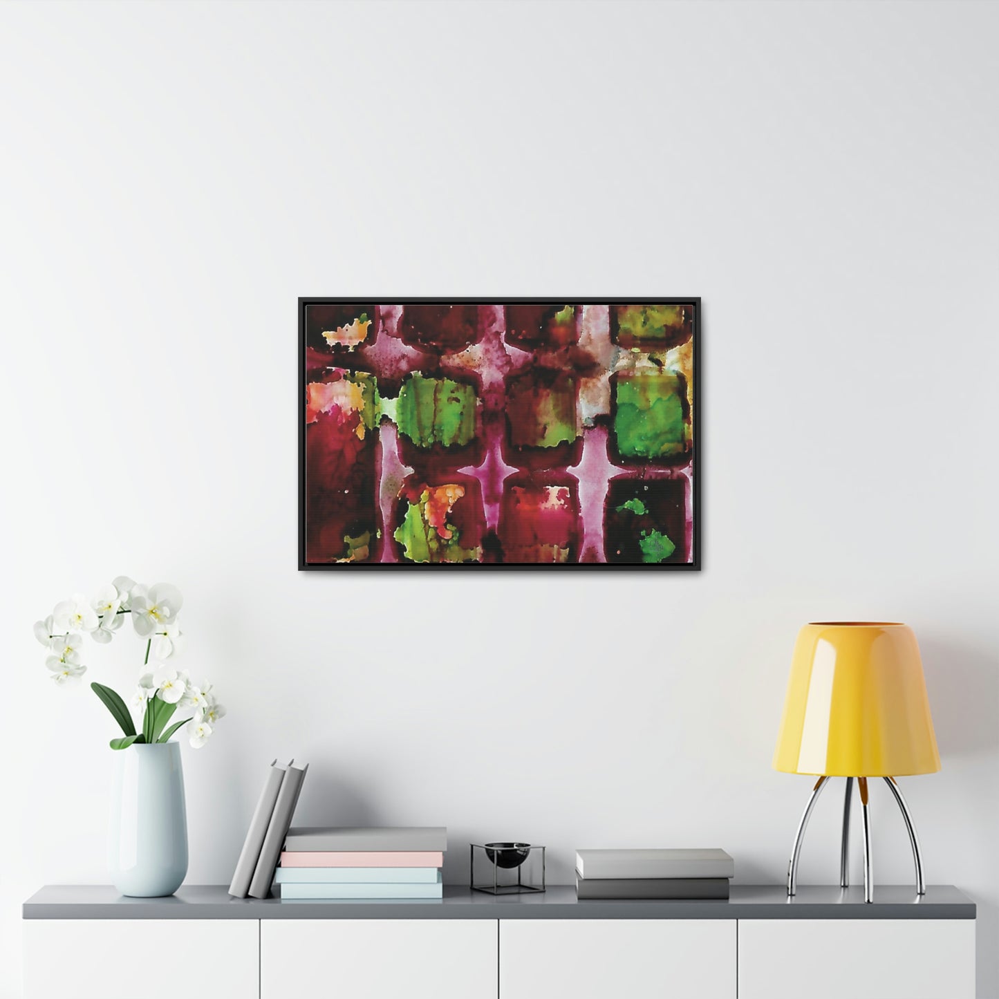 Off the Grid 8 Framed Canvas Print - Alja Design