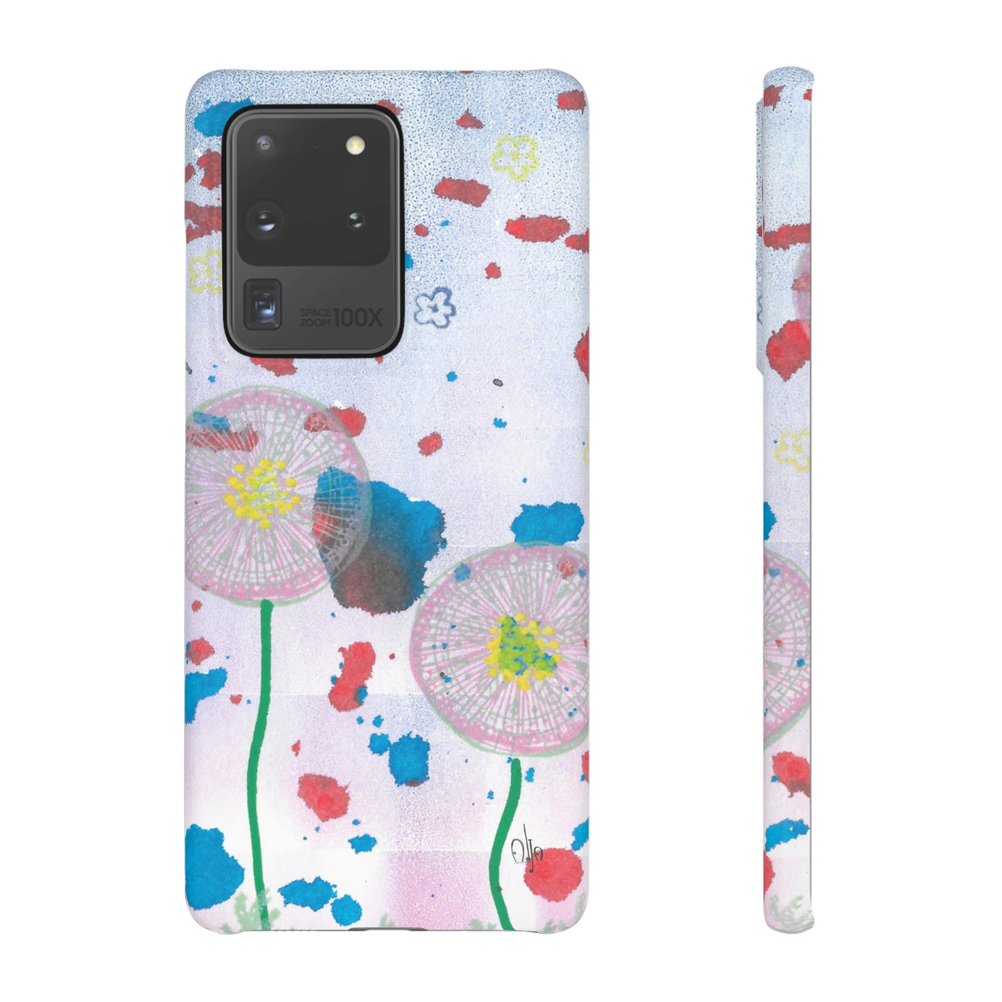 iPhone Samsung Galaxy Pixel5G Snap Case Phone Case Dandelion Party - Alja Design