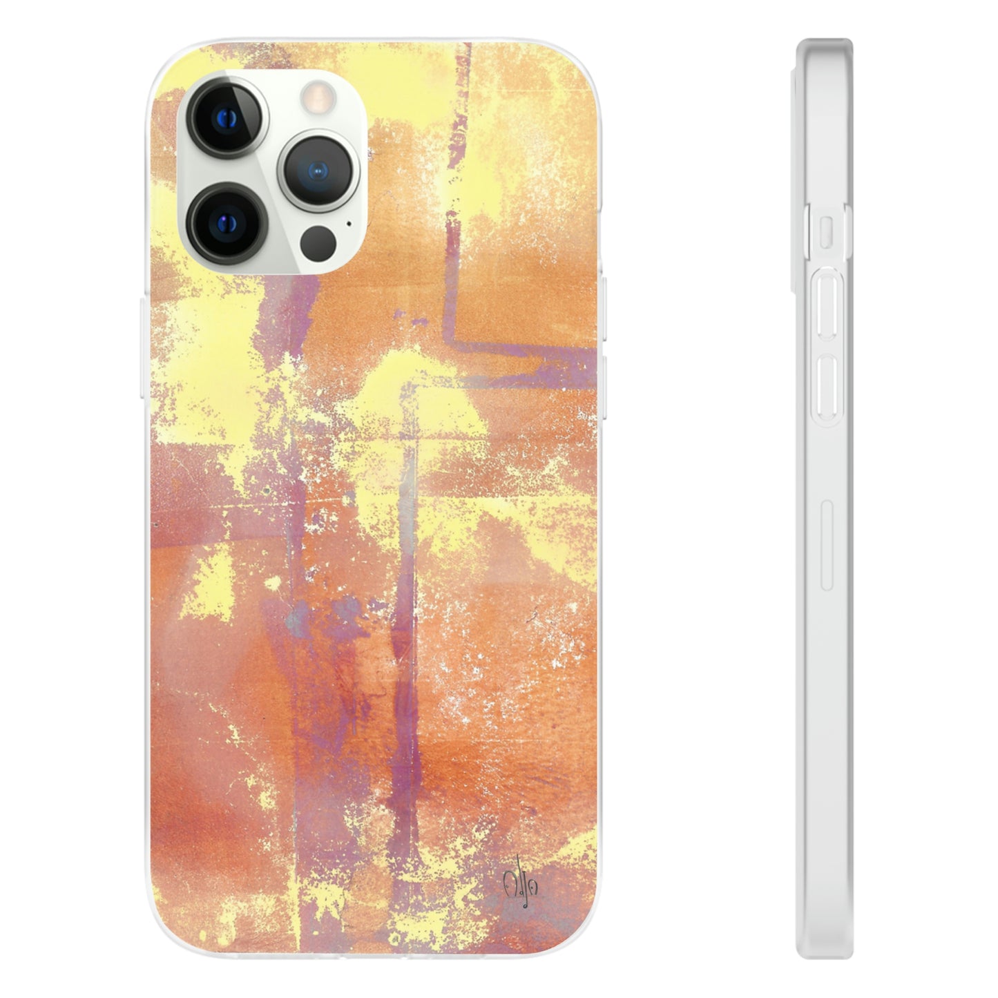 iPhone and Samsung Galaxy Flexi Phone Case Passionate Orange - Alja Design