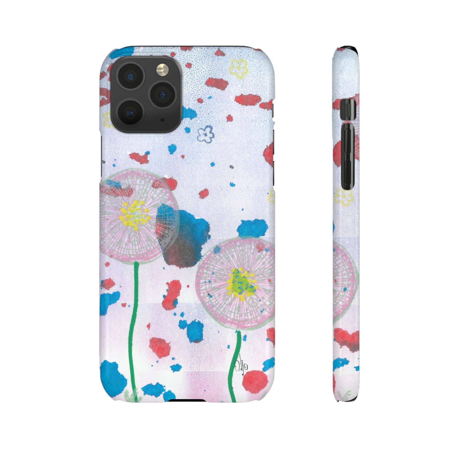iPhone Samsung Galaxy Pixel5G Snap Case Phone Case Dandelion Party - Alja Design