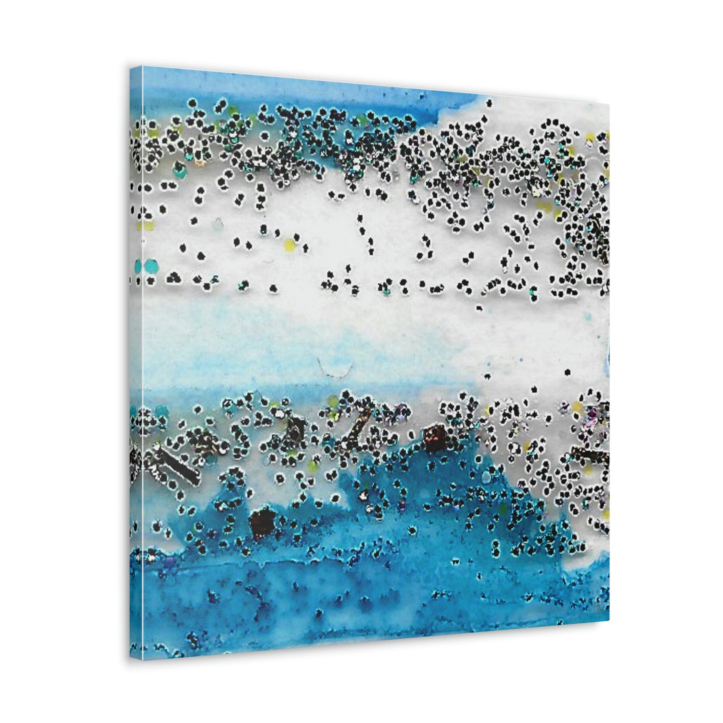 Fractal Blue 7 Canvas Print - Alja Design