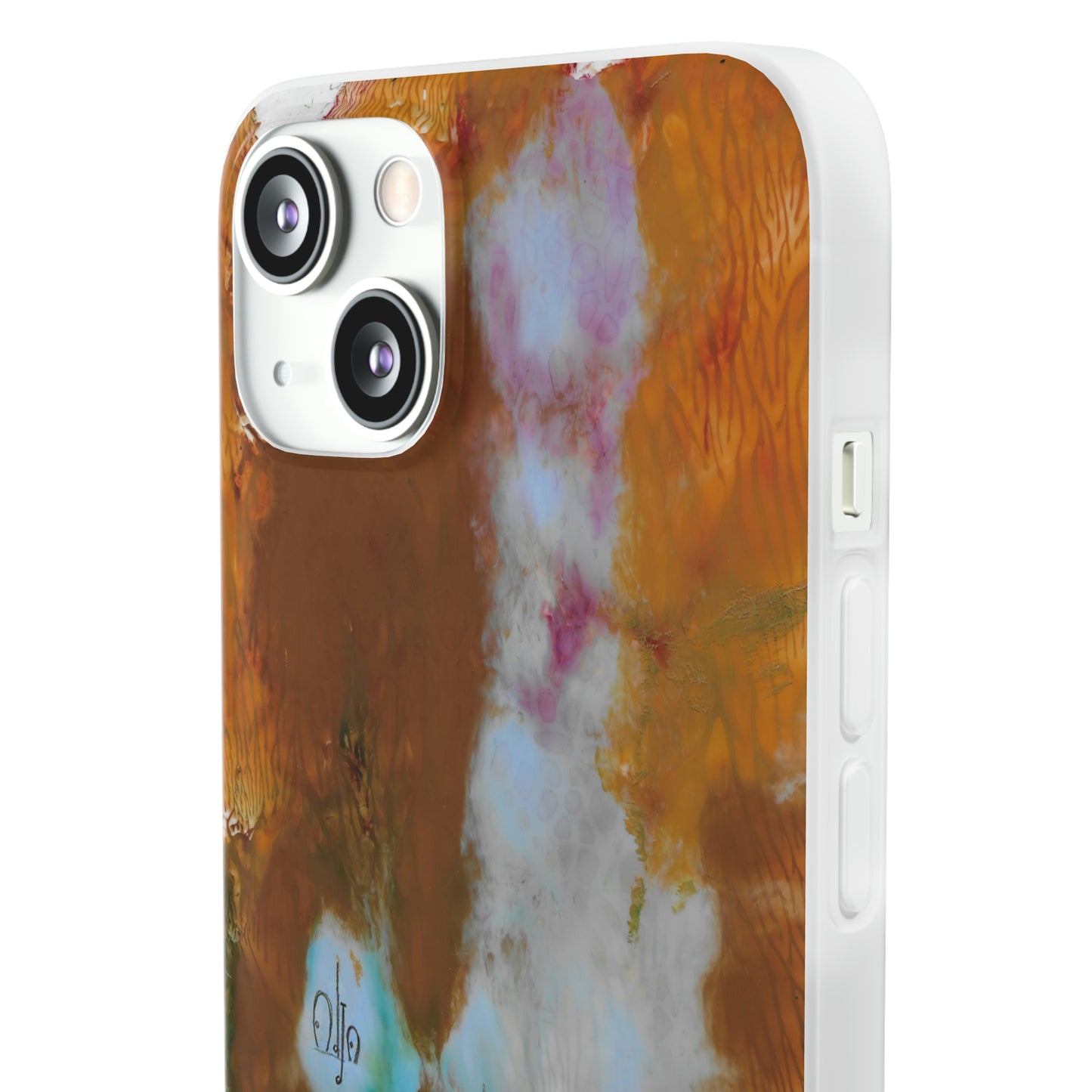 iPhone and Samsung Galaxy Flexi Phone Case Yellow Cascade - Alja Design