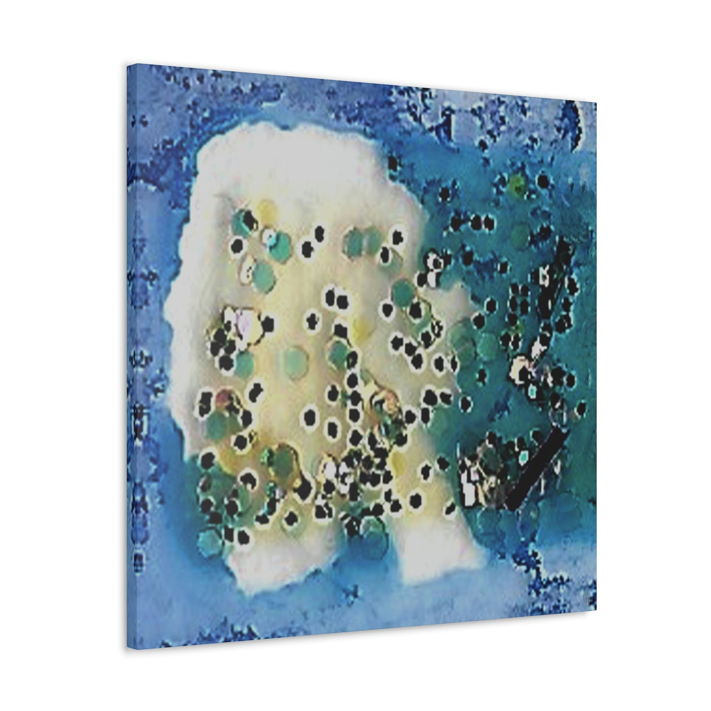 Fractal Blue 8 Canvas Print - Alja Design