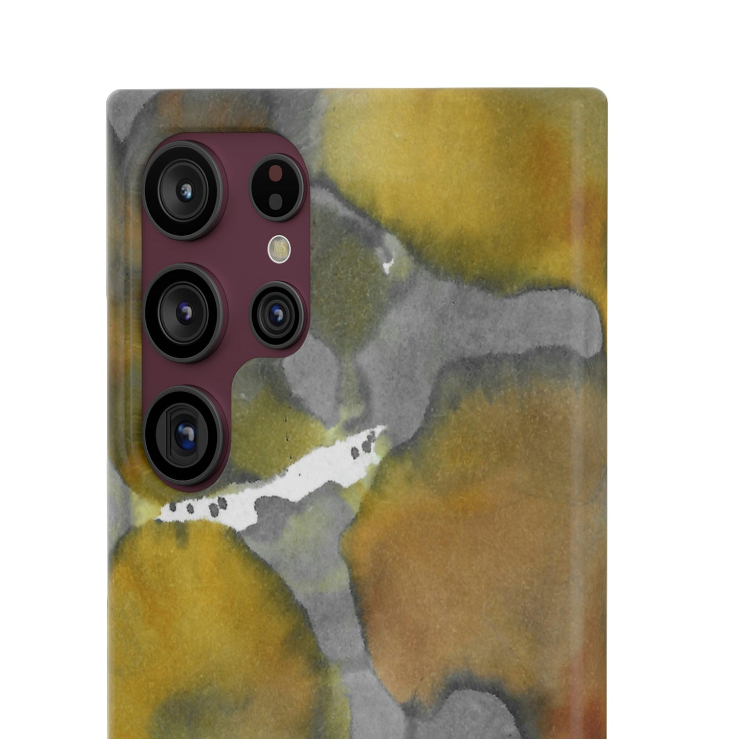 iPhone Samsung Galaxy Pixel5G Snap Case Phone Case Yellow Volcano - Alja Design