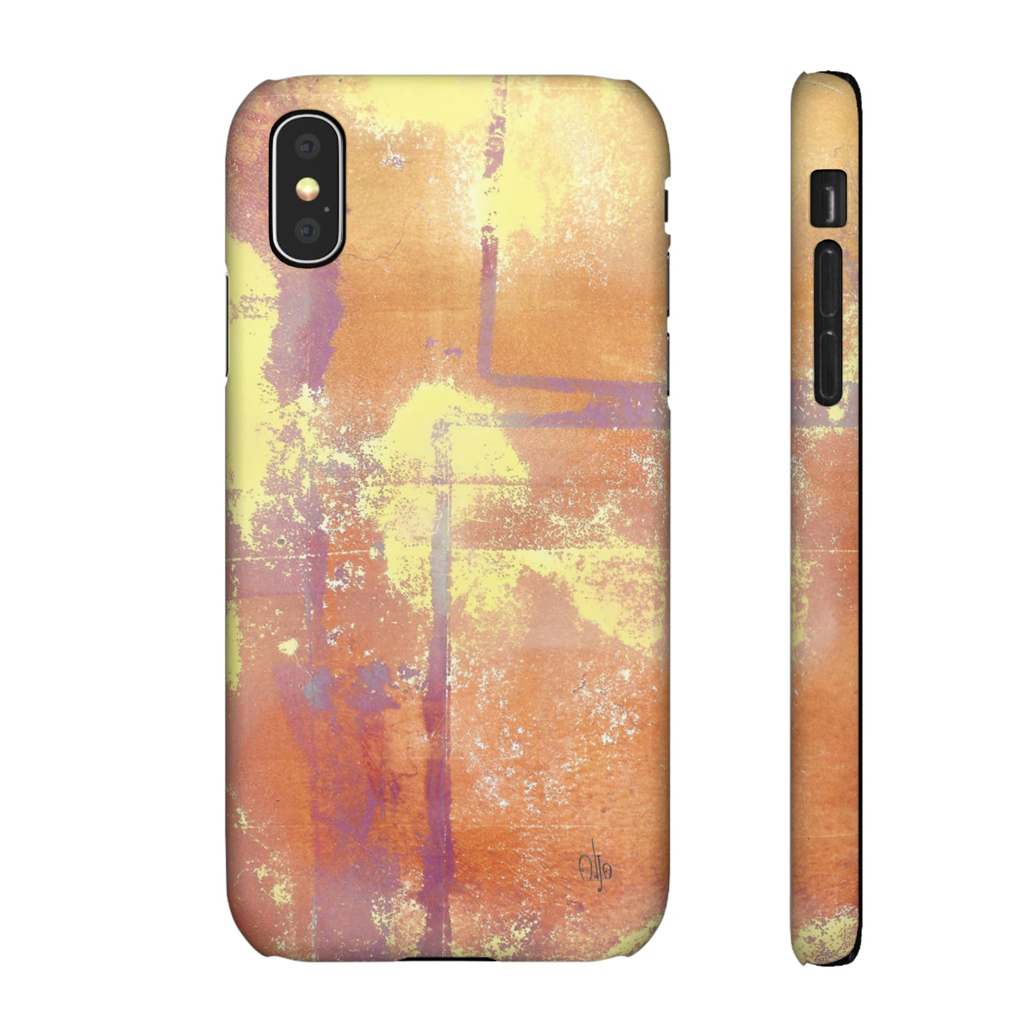 iPhone Samsung Galaxy Pixel5G Snap Case Phone Case Passionate Orange - Alja Design