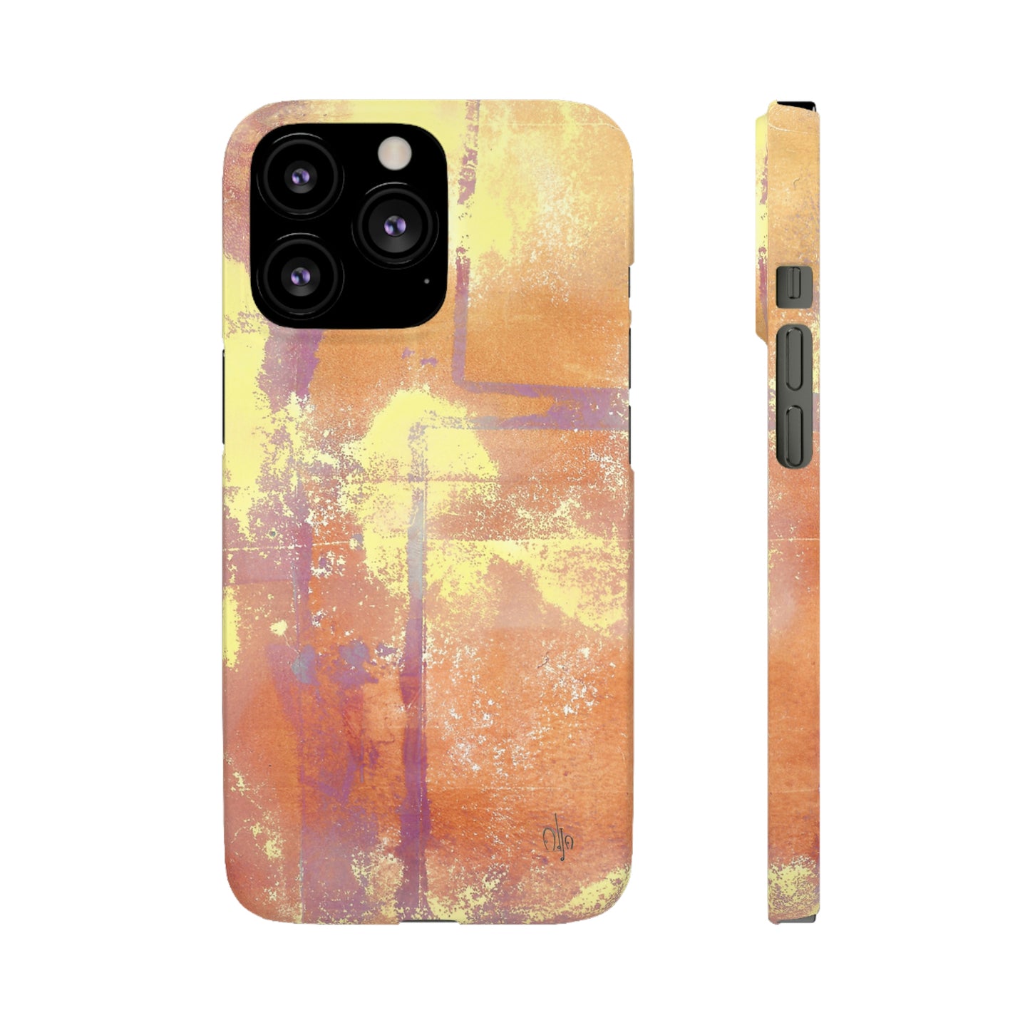 iPhone Samsung Galaxy Pixel5G Snap Case Phone Case Passionate Orange - Alja Design