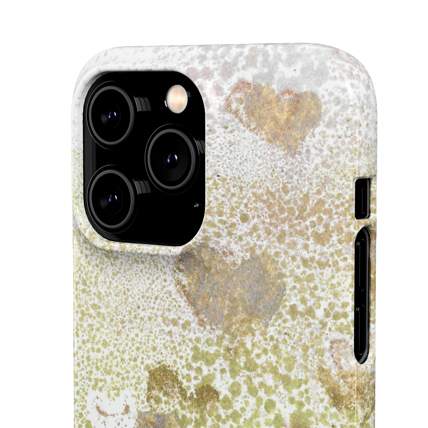 iPhone Samsung Galaxy Pixel5G Snap Case Phone Case Green Hearts - Alja Design