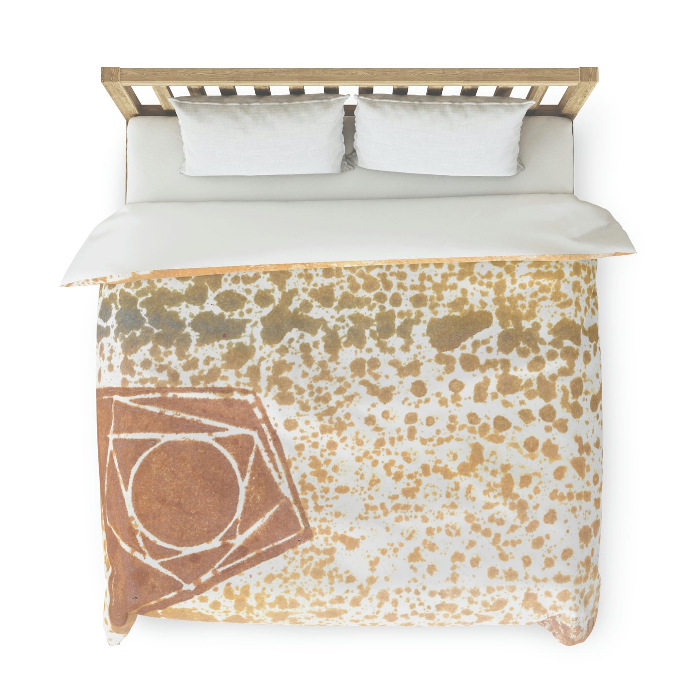 Orange Star Duvet Cover - Alja Design
