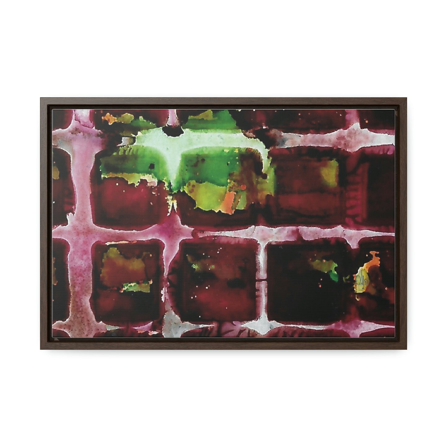 Off the Grid 7 Framed Canvas Print - Alja Design