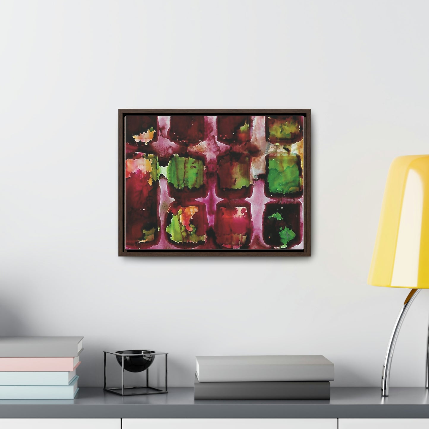 Off the Grid 8 Framed Canvas Print - Alja Design