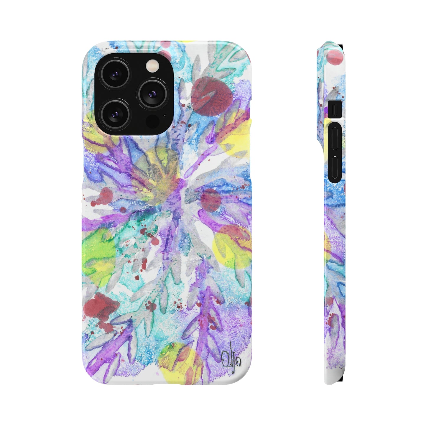 iPhone Samsung Galaxy Pixel5G Snap Case Phone Case Winter Colors - Alja Design
