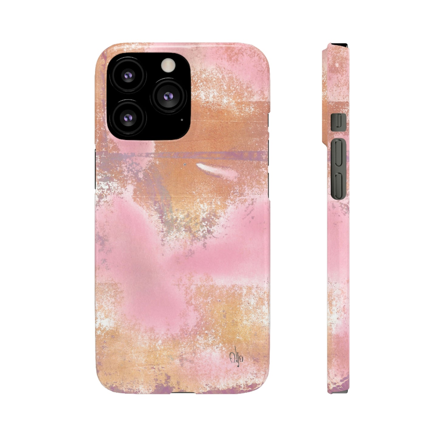 iPhone Samsung Galaxy Pixel5G Snap Case Phone Case Passionate Pink - Alja Design