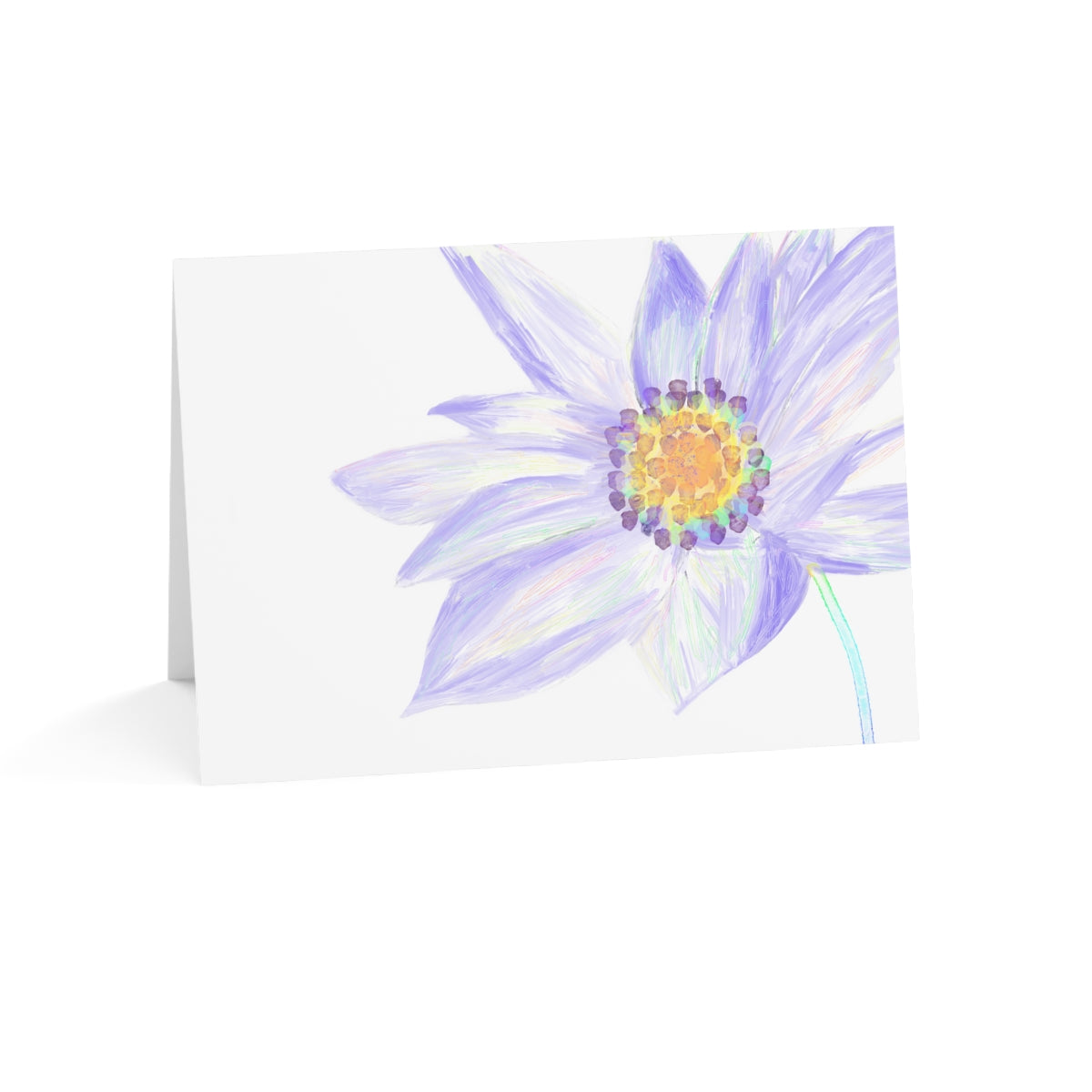 Clematis Folded Greeting Card