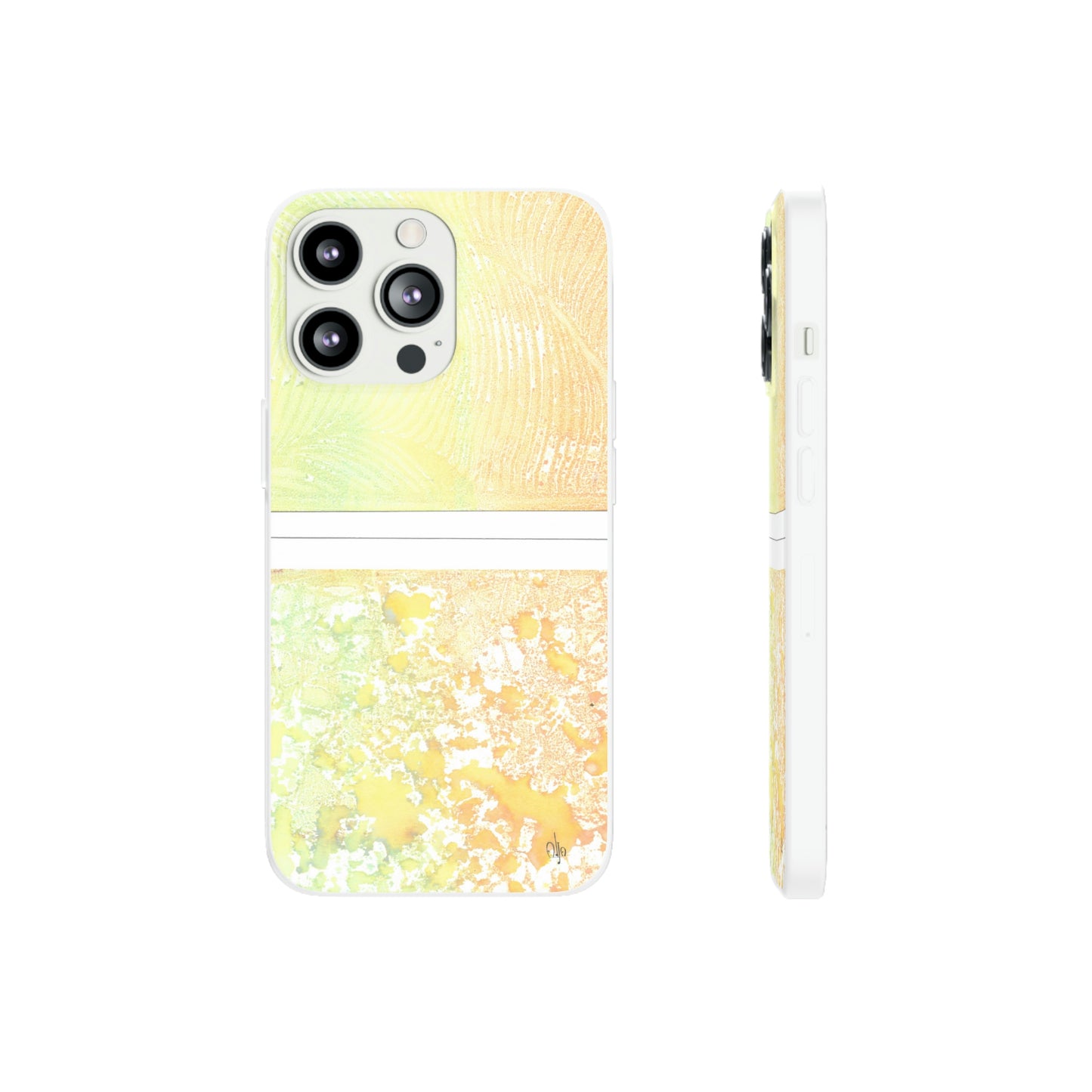 iPhone and Samsung Galaxy Flexi Phone Case Piña Colada with Tropical Waves - Alja Design