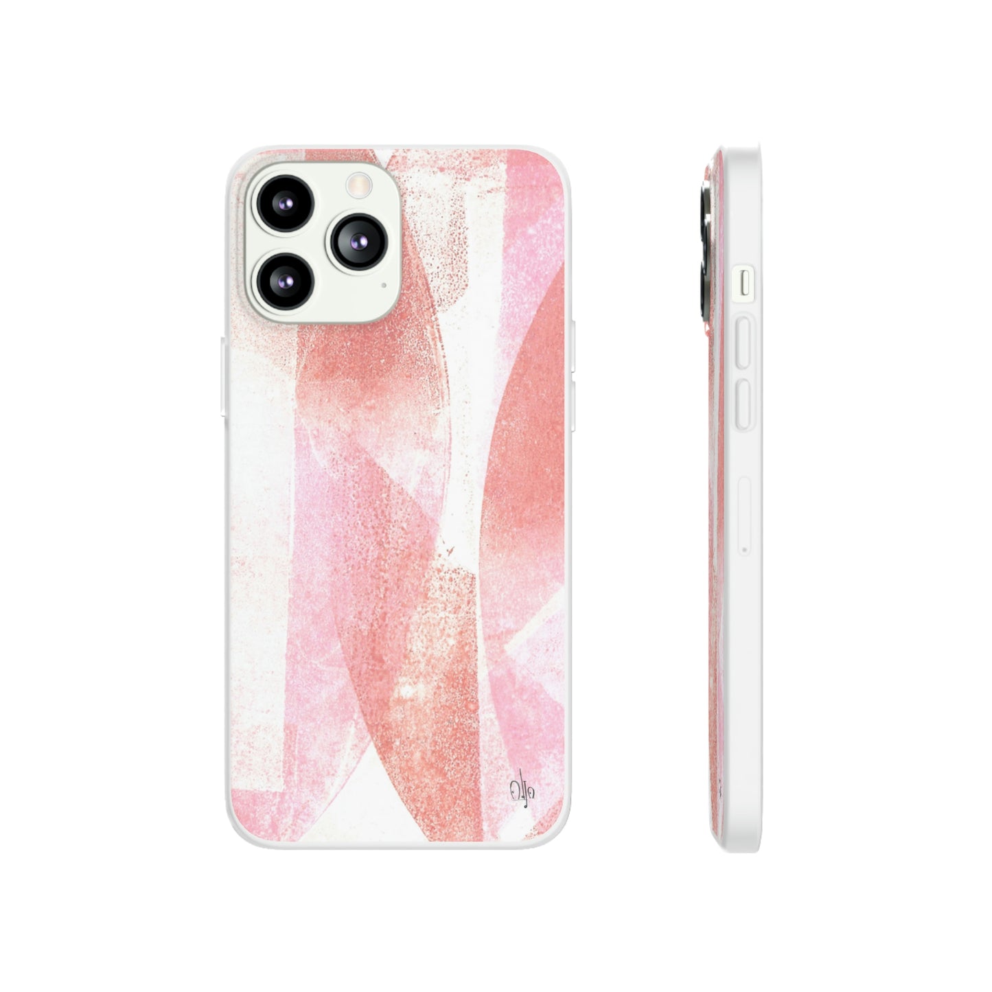 iPhone and Samsung Galaxy Flexi Phone Case Red Glass - Alja Design