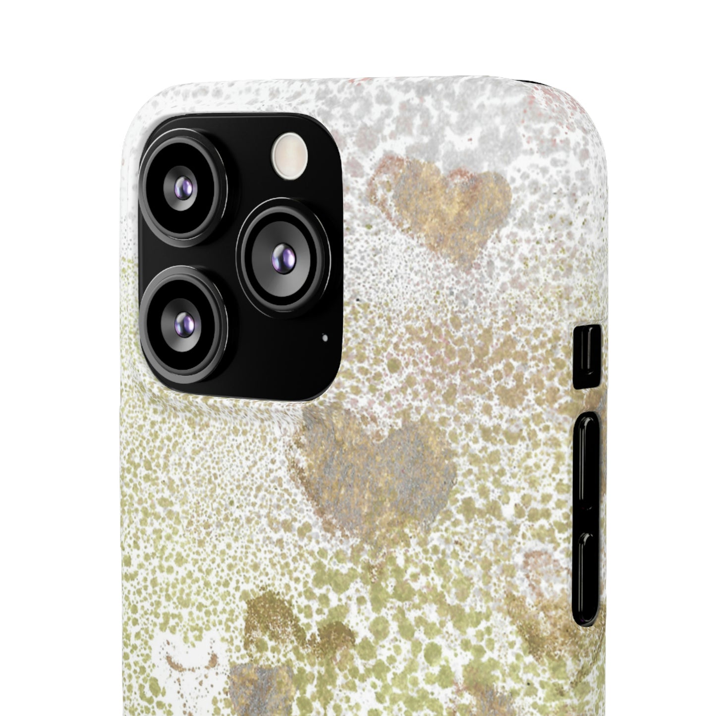 iPhone Samsung Galaxy Pixel5G Snap Case Phone Case Green Hearts - Alja Design