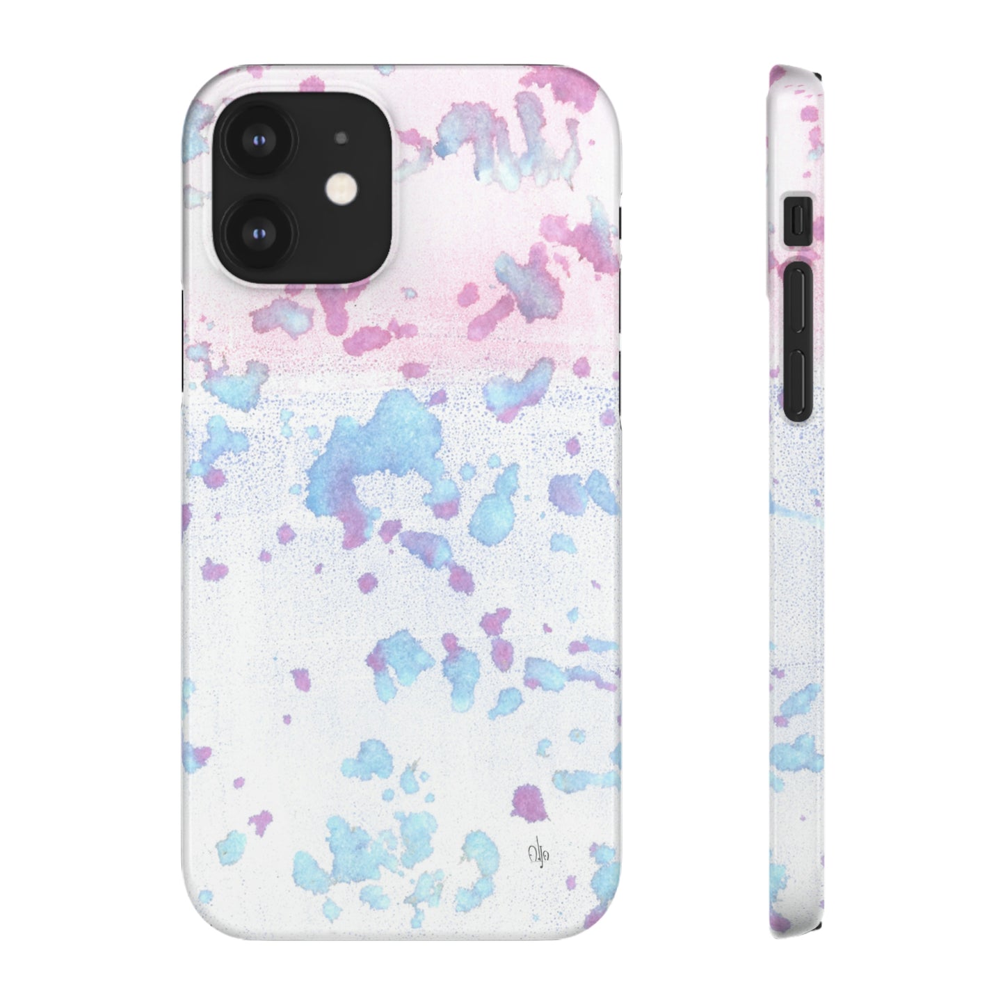 iPhone Samsung Galaxy Pixel5G Snap Case Phone Case Mineral Splashes - Alja Design