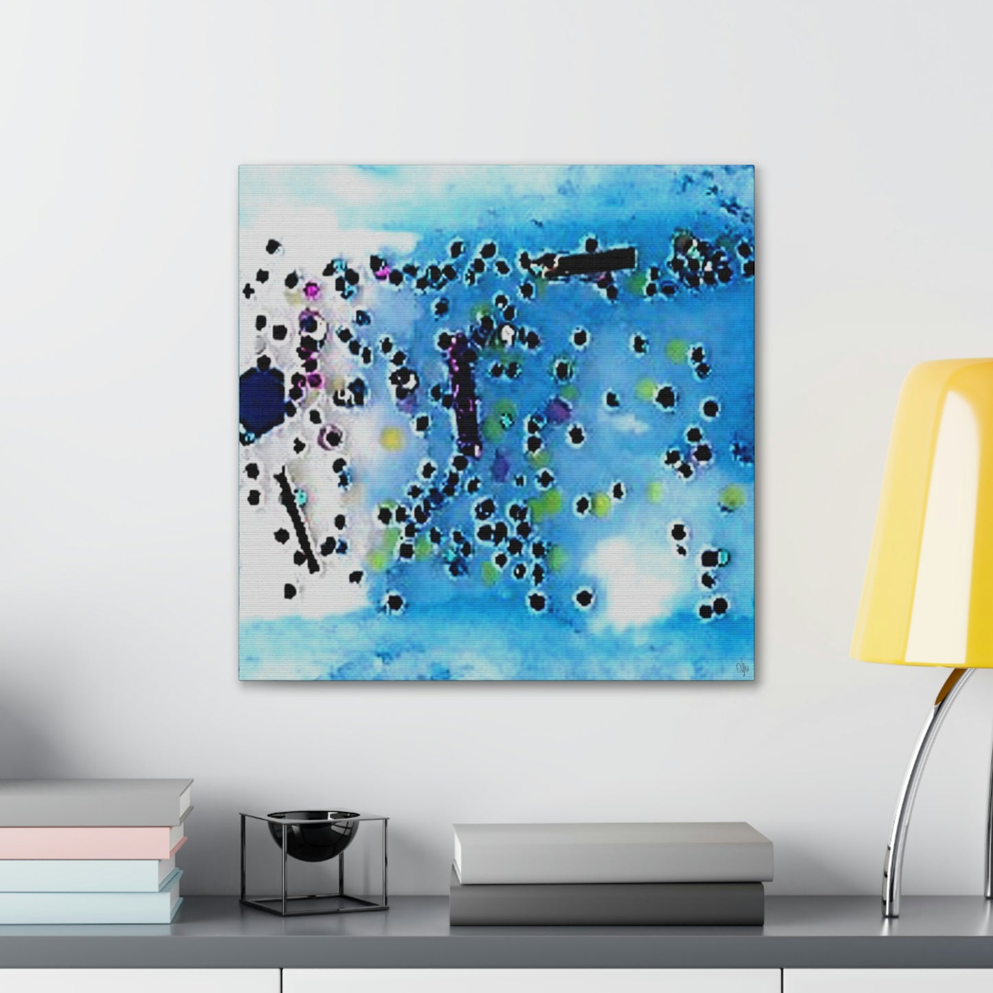 Fractal Blue 4 Canvas Print - Alja Design