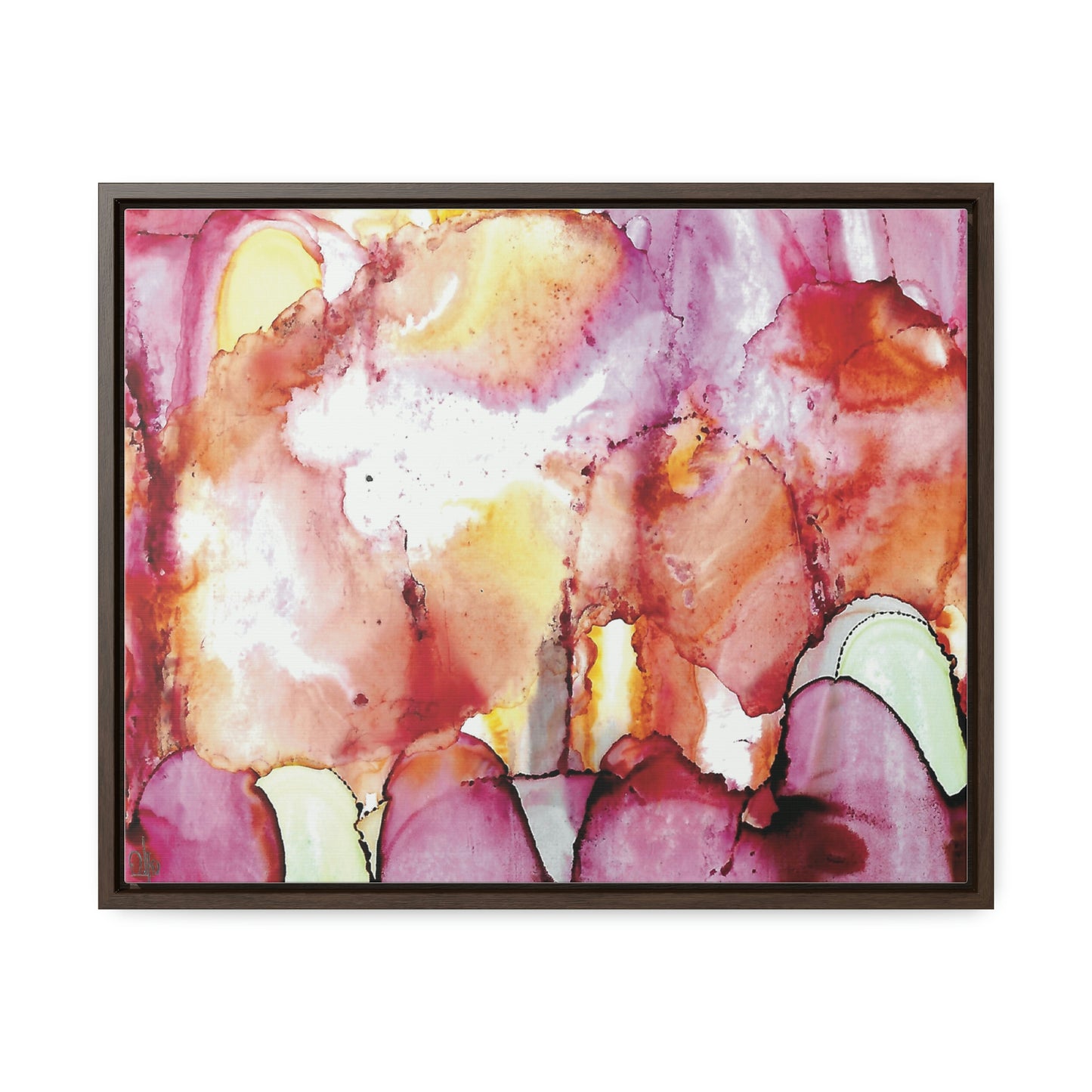 Off the Grid 12 Framed Canvas Print - Alja Design