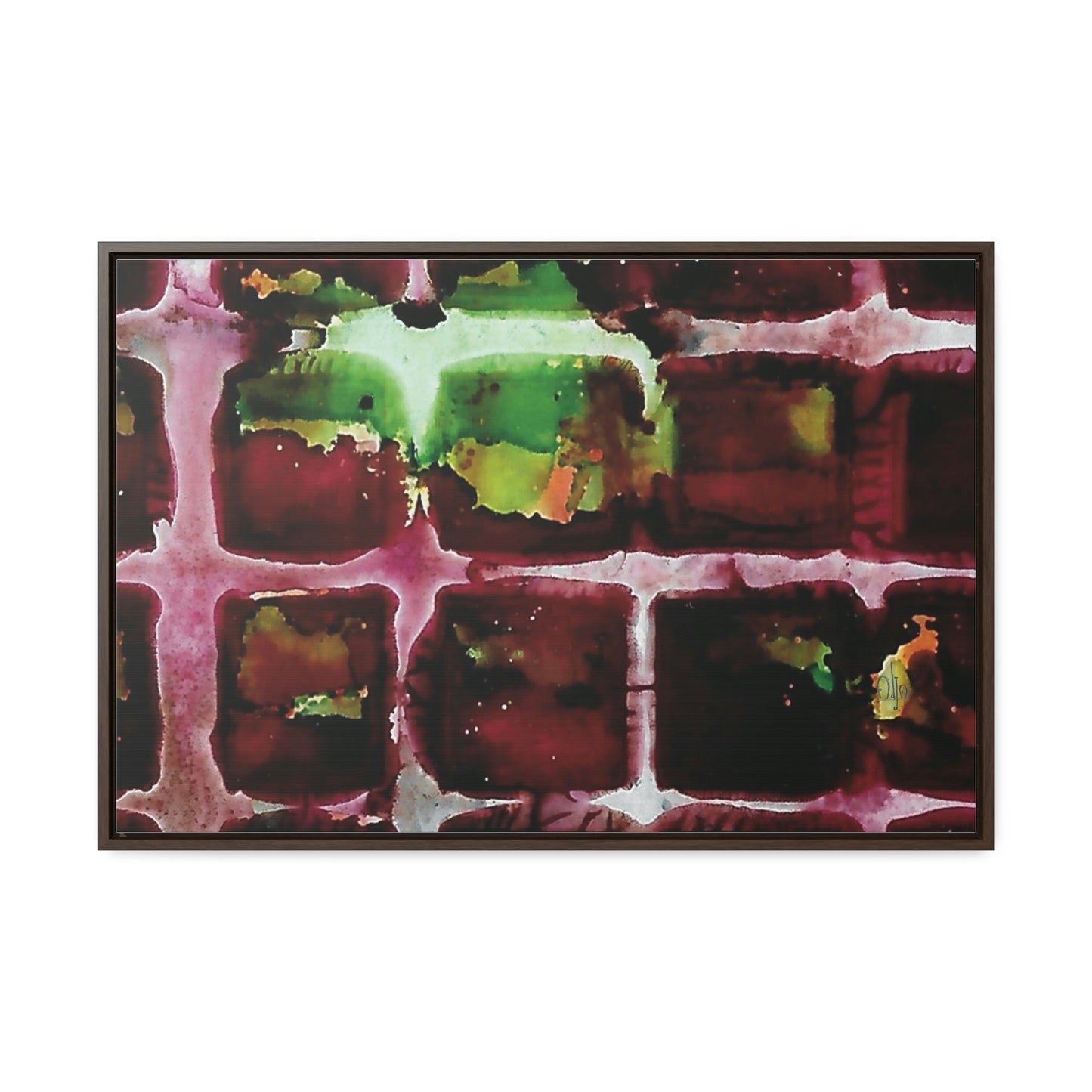 Off the Grid 7 Framed Canvas Print - Alja Design