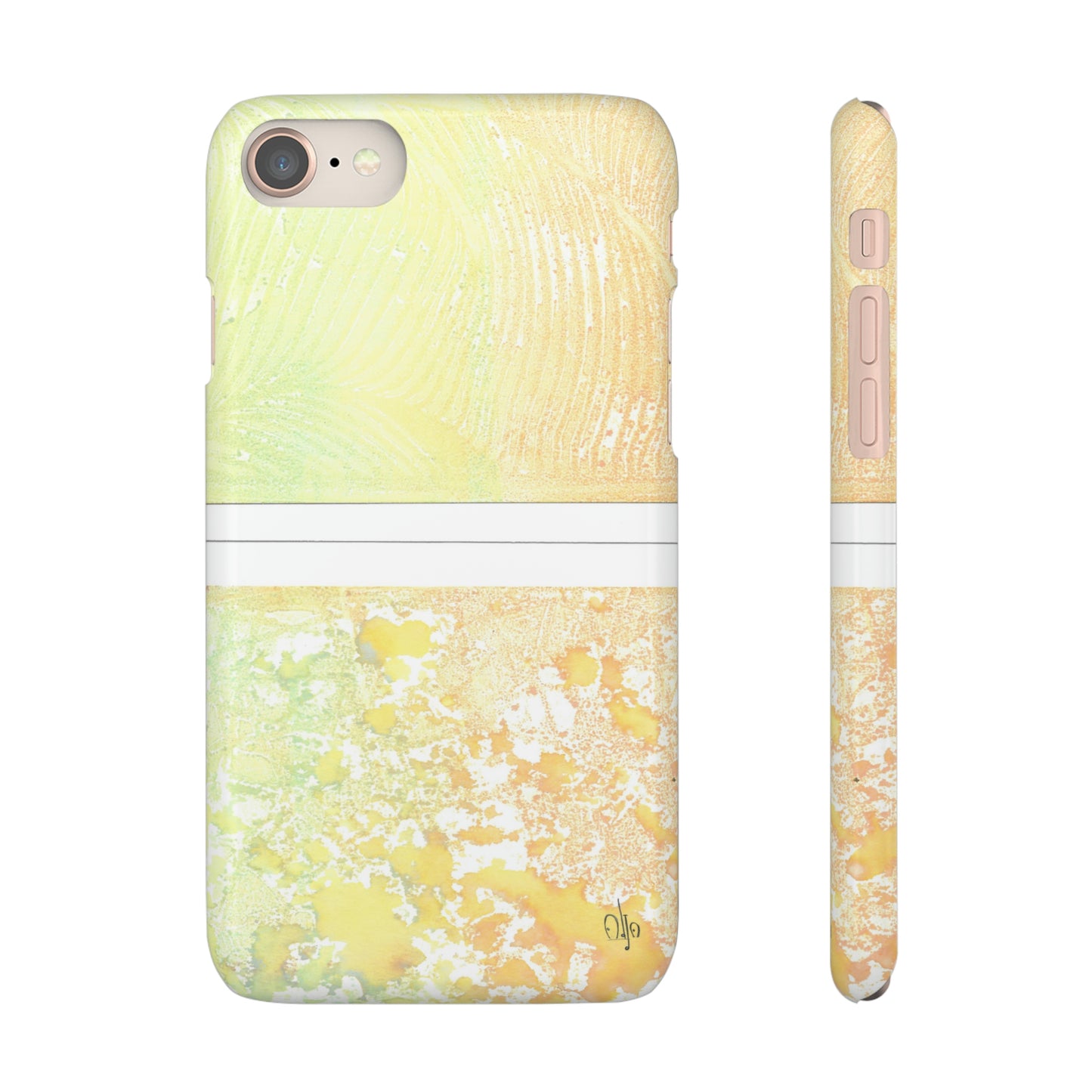 iPhone Samsung Galaxy Pixel5G Snap Case Phone Case Piña Colada with Tropical Waves - Alja Design