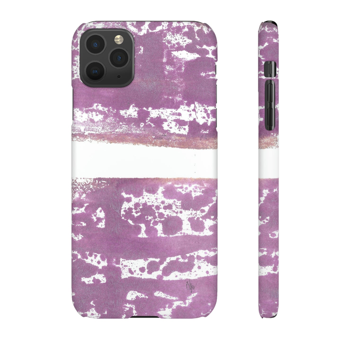 iPhone Samsung Galaxy Pixel5G Snap Case Phone Case Purple Horizon - Alja Design
