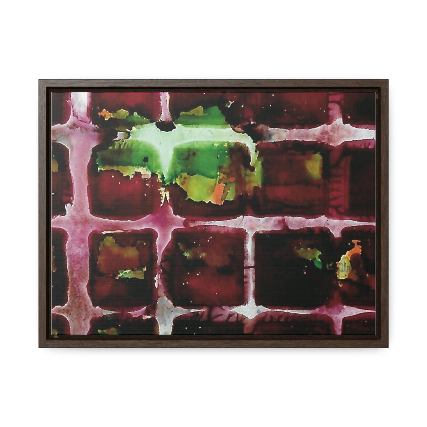 Off the Grid 7 Framed Canvas Print - Alja Design