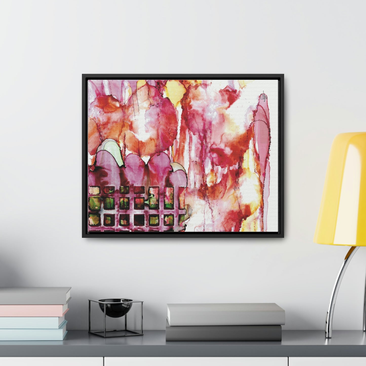 Off the Grid 13 Framed Canvas Print - Alja Design