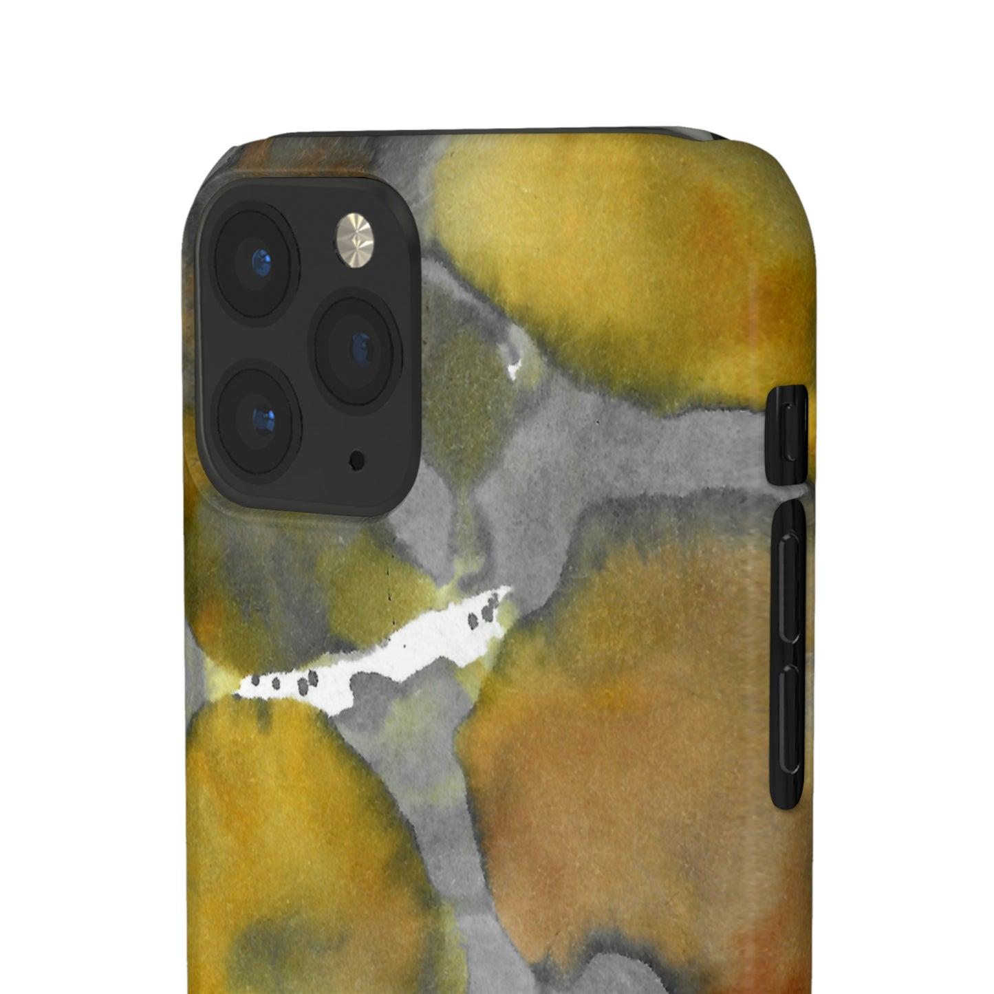 iPhone Samsung Galaxy Pixel5G Snap Case Phone Case Yellow Volcano - Alja Design