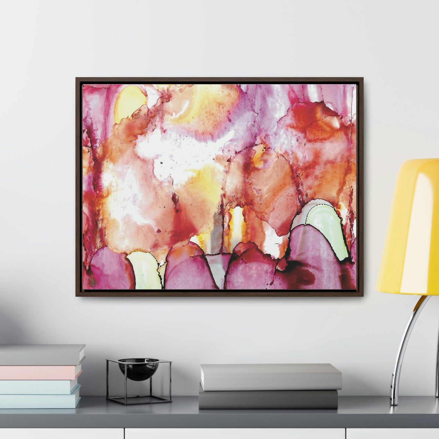 Off the Grid 12 Framed Canvas Print - Alja Design
