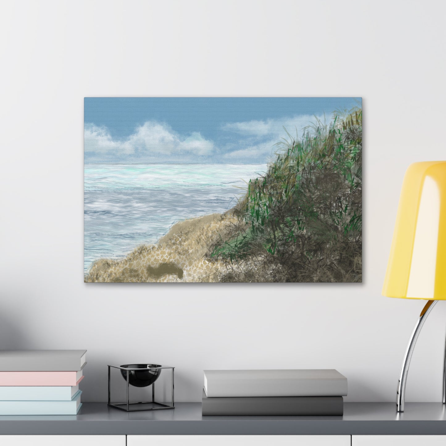 West Cliff Canvas Print - Alja Design