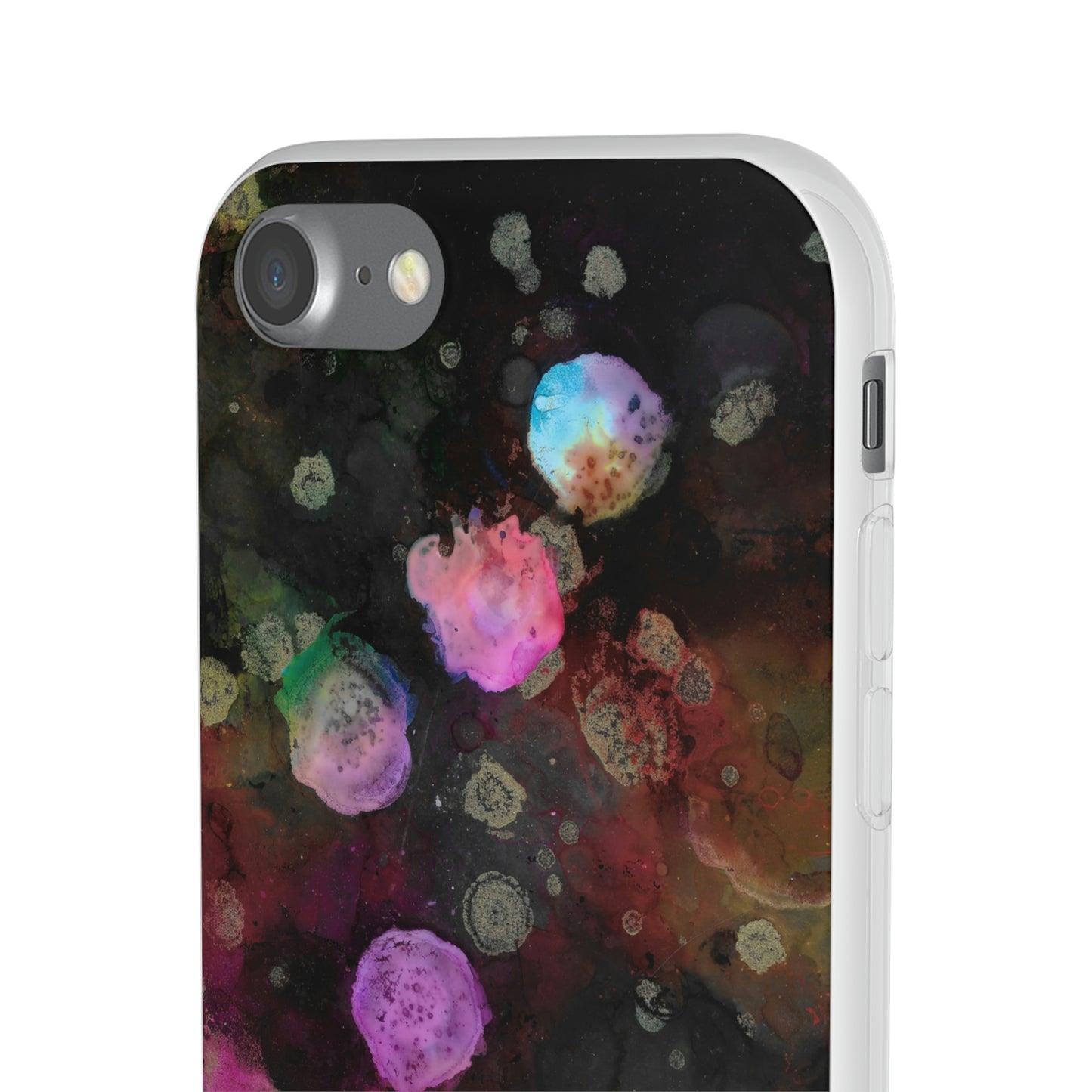 iPhone and Samsung Galaxy Flexi Phone Case Black Space - Alja Design