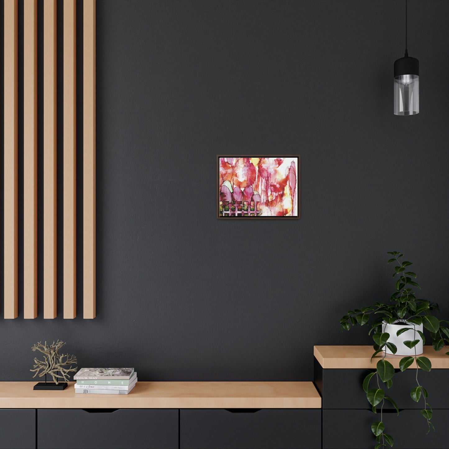 Off the Grid 13 Framed Canvas Print - Alja Design