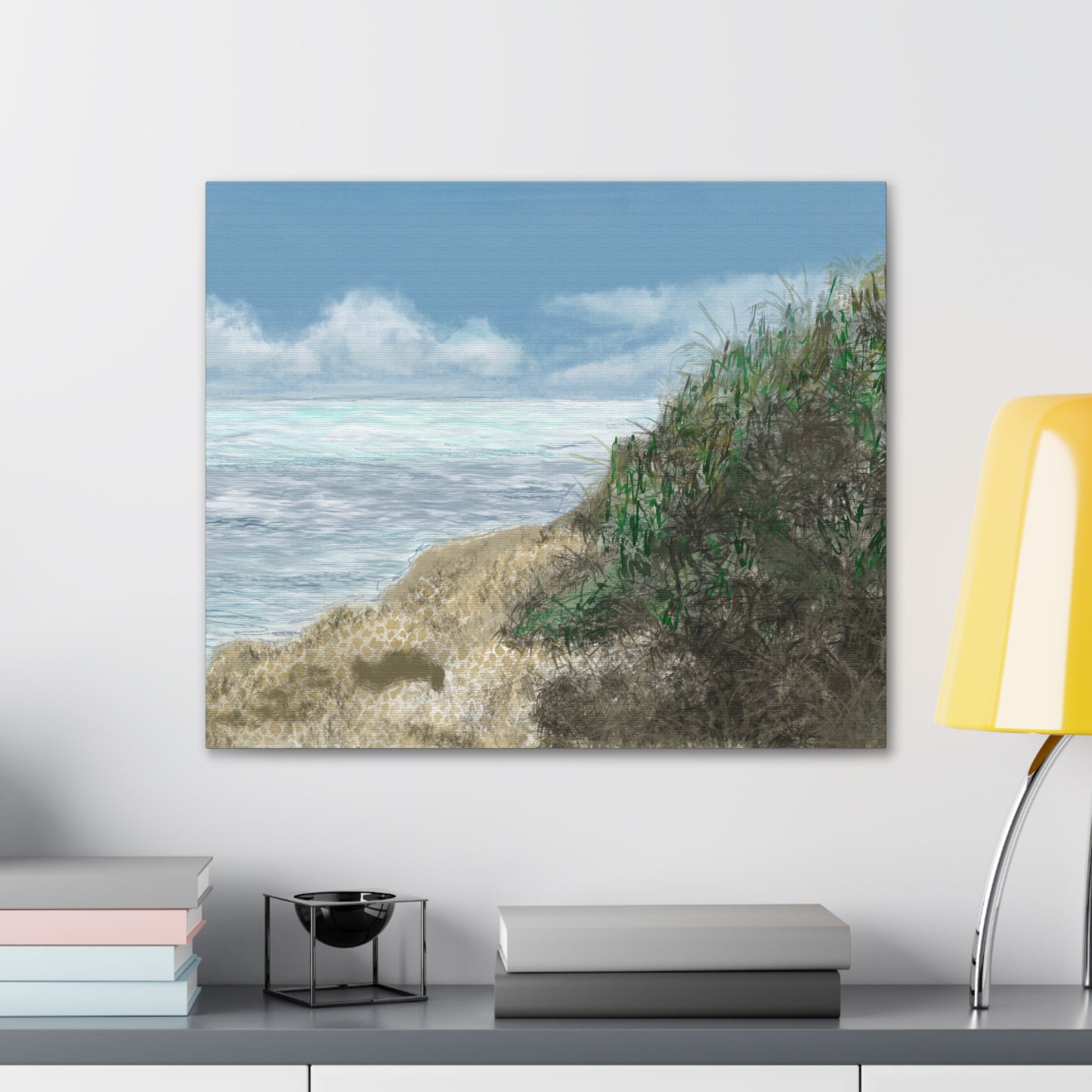 West Cliff Canvas Print - Alja Design