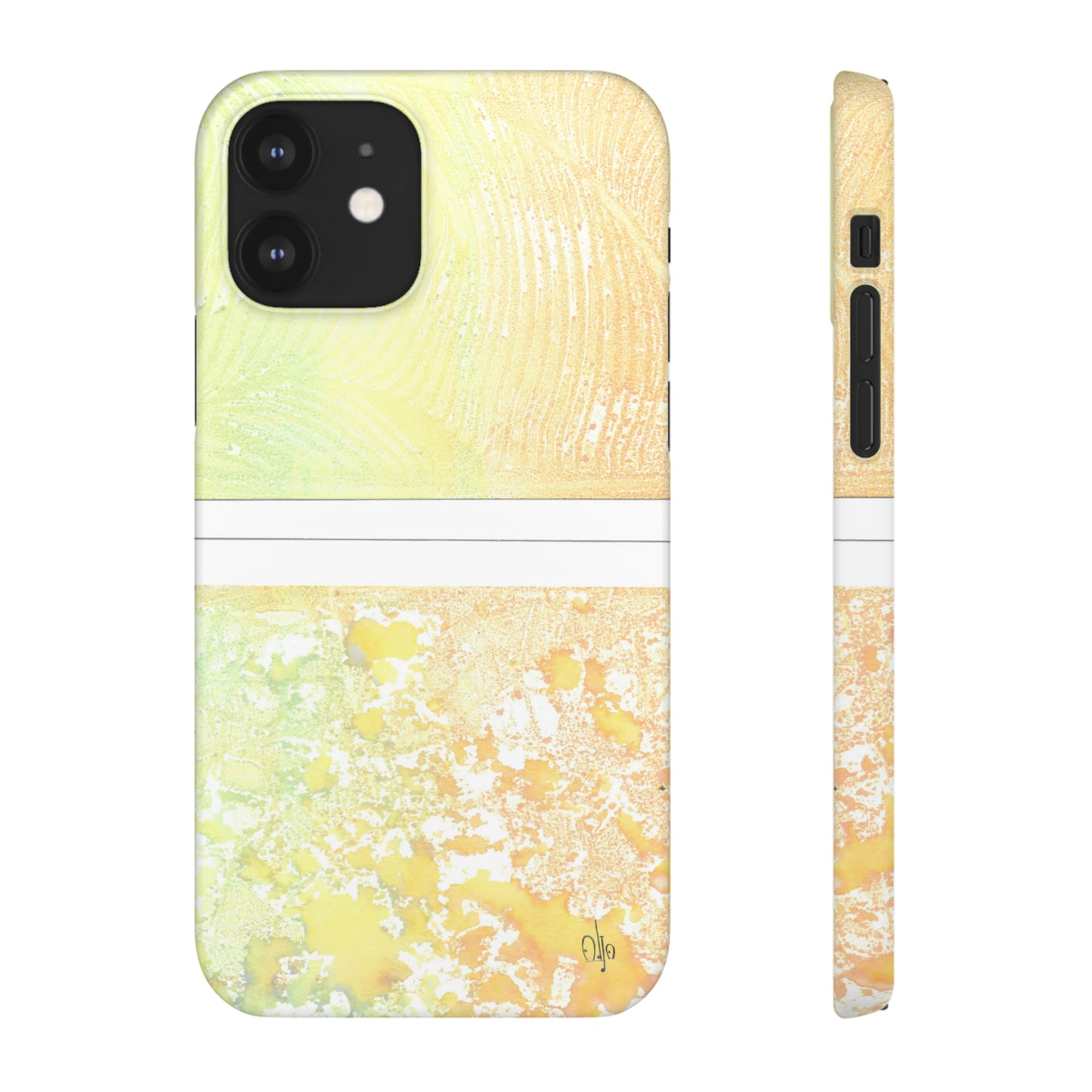 iPhone Samsung Galaxy Pixel5G Snap Case Phone Case Piña Colada with Tropical Waves - Alja Design