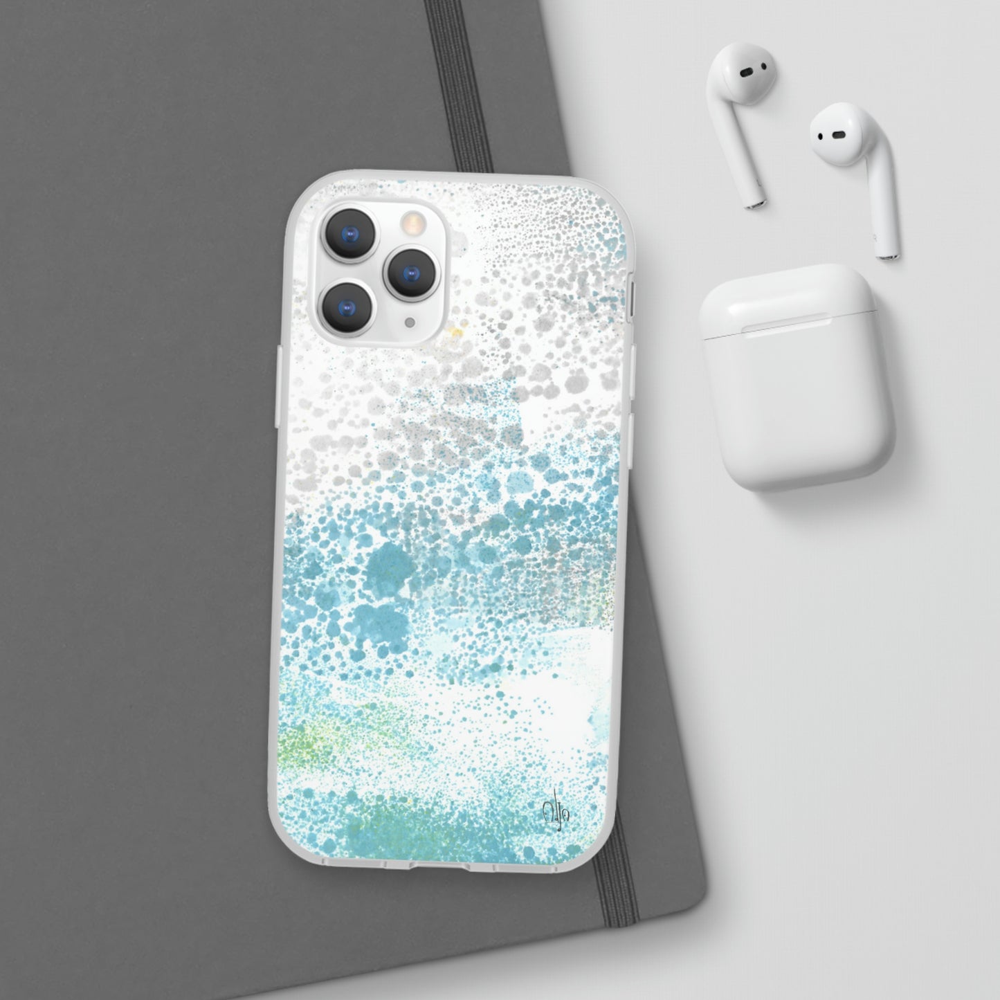 iPhone and Samsung Galaxy Flexi Phone Case Gentle Rain - Alja Design