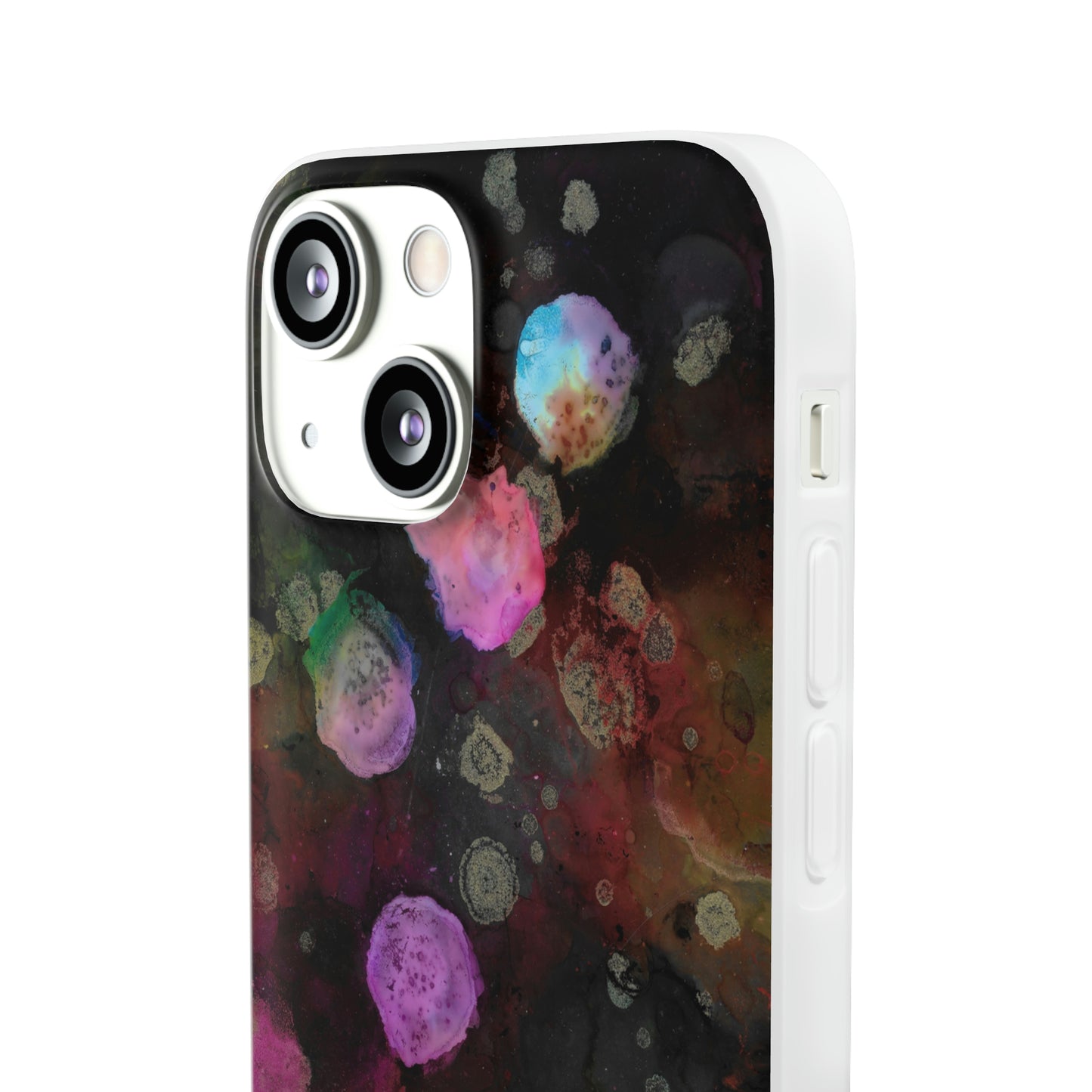 iPhone and Samsung Galaxy Flexi Phone Case Black Space - Alja Design
