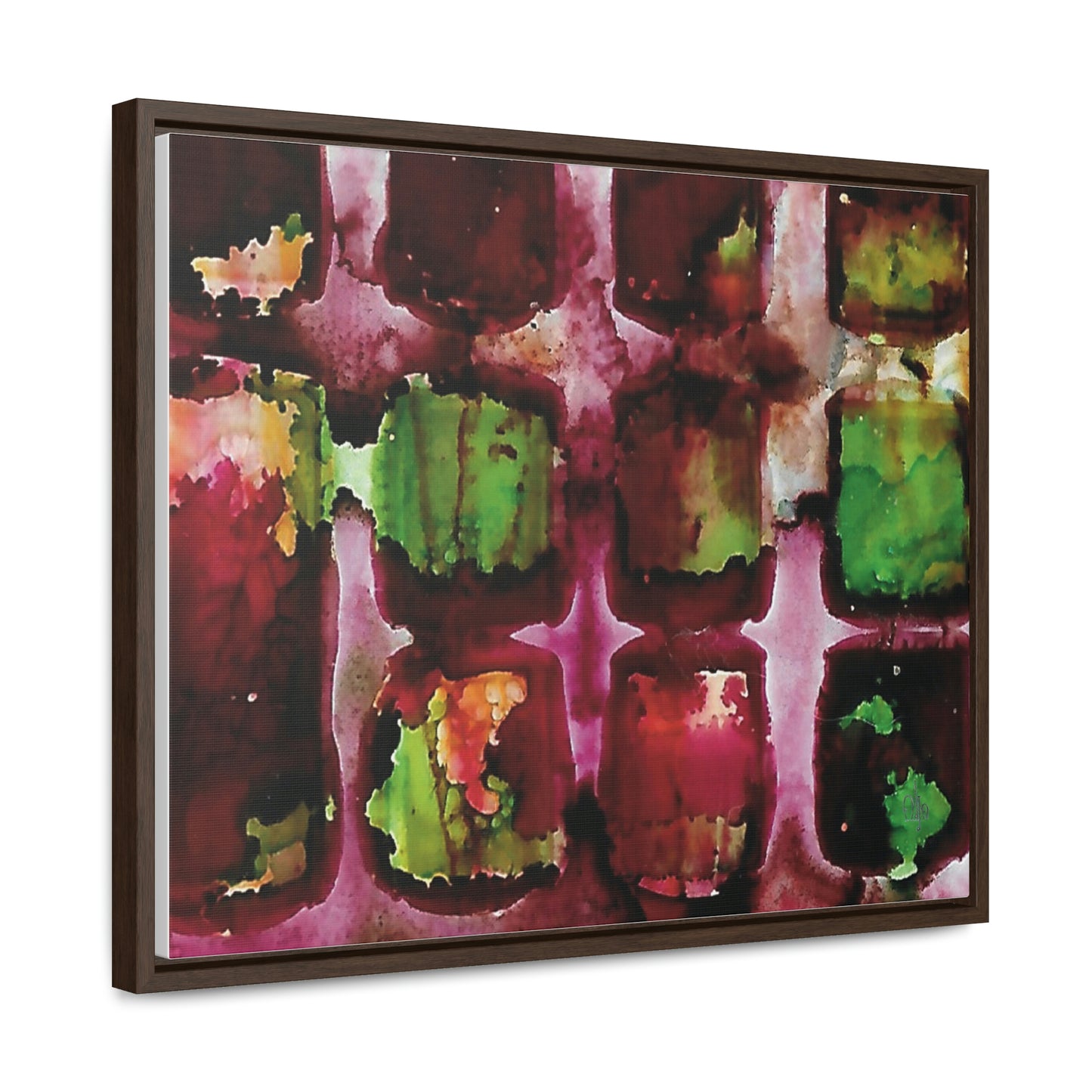Off the Grid 8 Framed Canvas Print - Alja Design