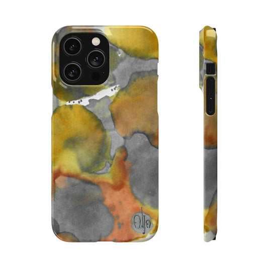 iPhone Samsung Galaxy Pixel5G Snap Case Phone Case Yellow Volcano