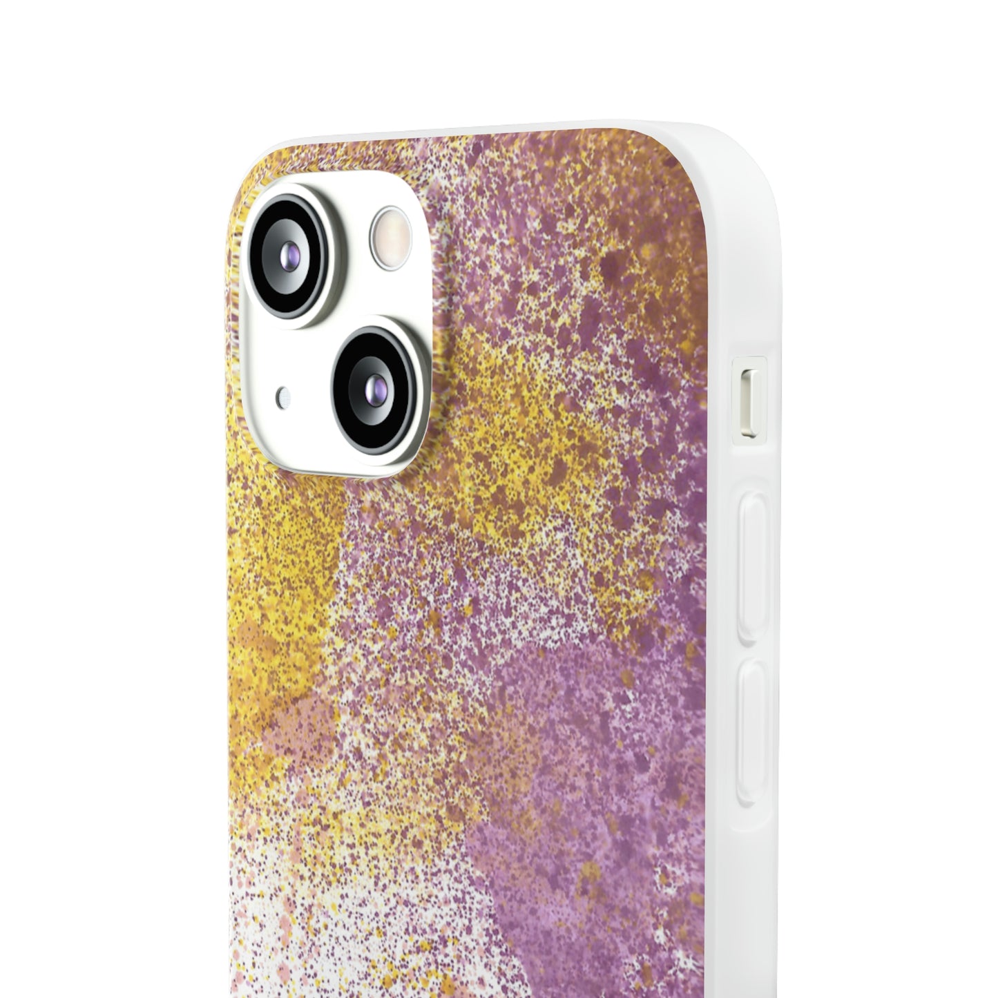iPhone and Samsung Galaxy Flexi Phone Case Purple Blocks - Alja Design