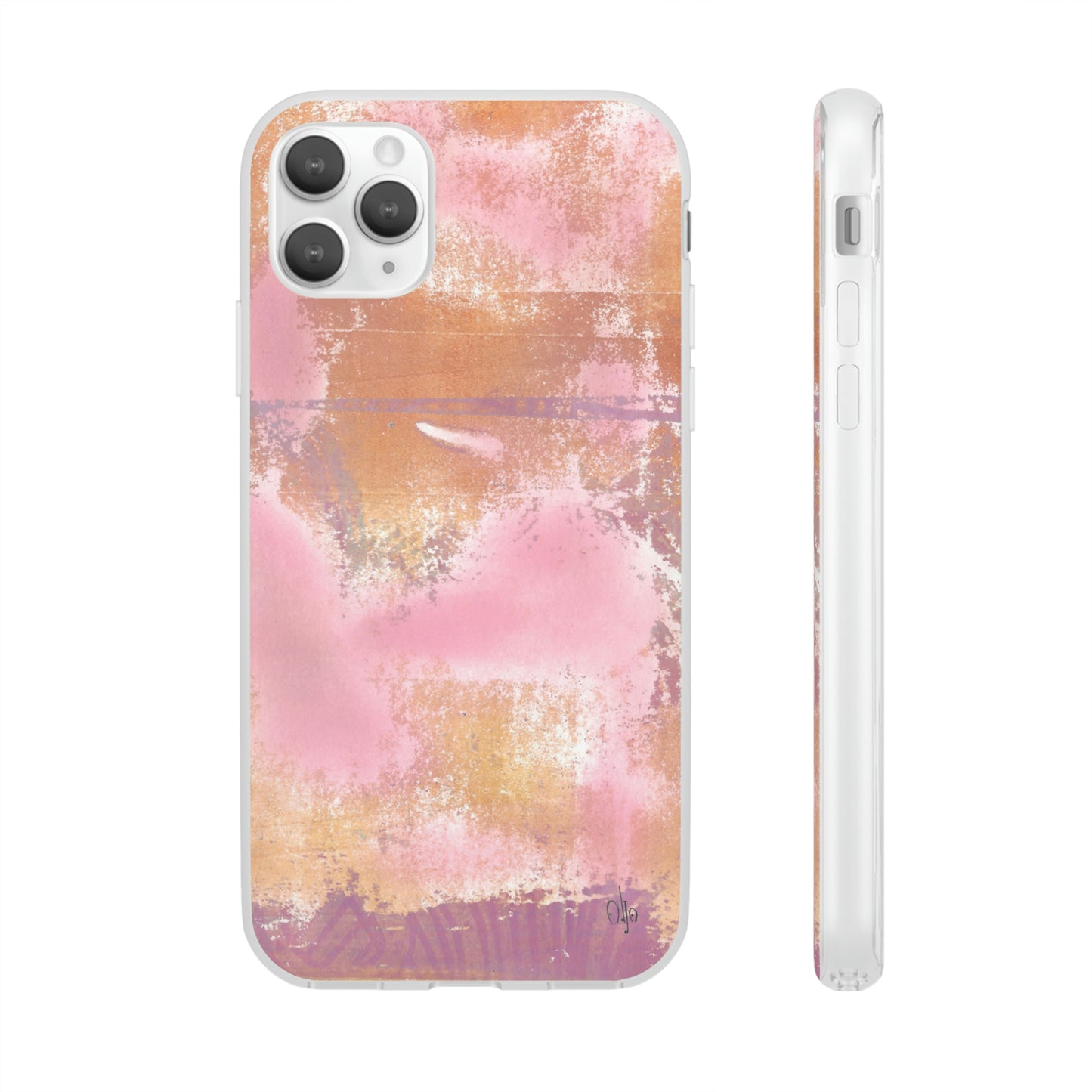 iPhone and Samsung Galaxy Flexi Phone Case Passionate Pink - Alja Design